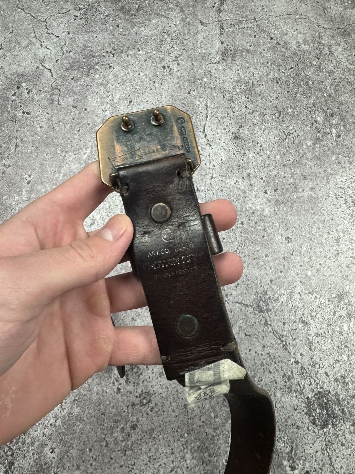 G-Star 00'S NUMBER NINE STYLE G STAR LEATHER RARE Y2K BELT VINTAGE Size ONE SIZE - 6 Thumbnail