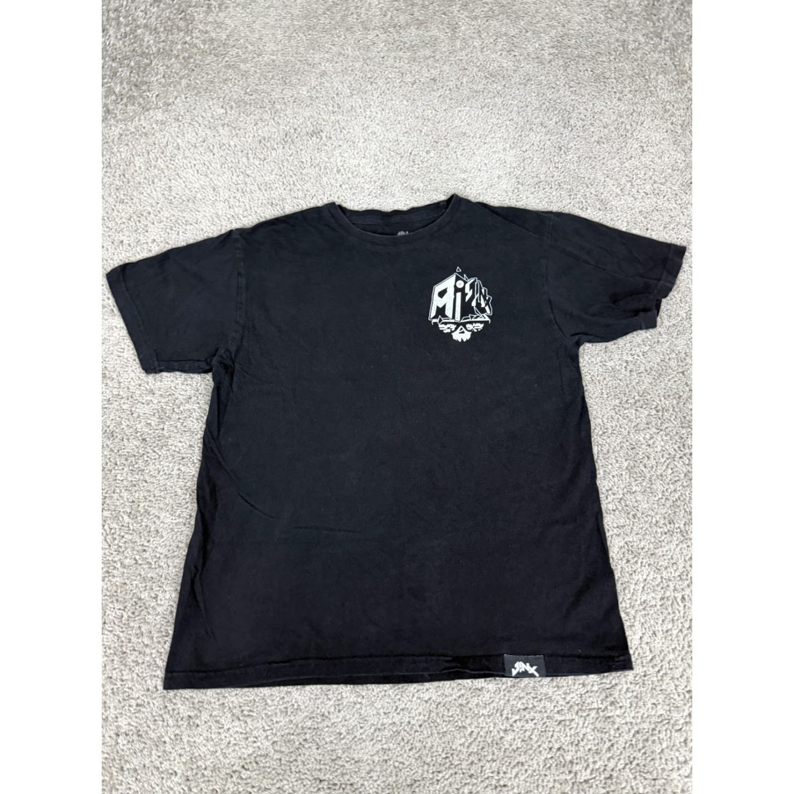 Vintage Munition J!NX Shirt Mens Medium Black Skull Graphic Tee Gaming Streamer Size US M / EU 48-50 / 2 - 2 Thumbnail