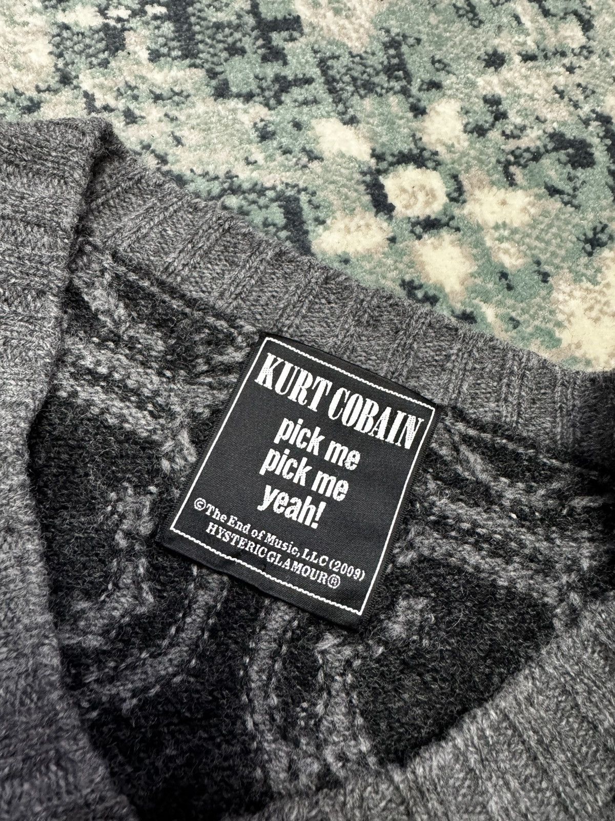 Hysteric Glamour HYSTERIC GLAMOUR KURT COBAIN PICK ME WOOL JUMPER SWEATSHIRT Size US M / EU 48-50 / 2 - 6 Thumbnail