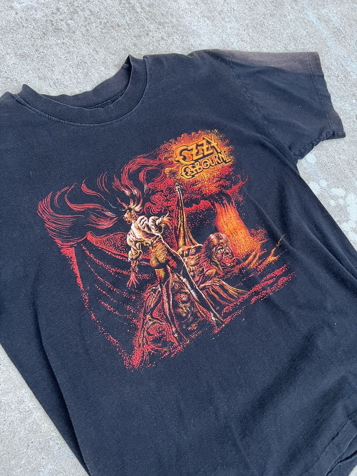 Band Tees × Vintage 80s Ozzy Osbron Tee Size US M / EU 48-50 / 2 - 2 Thumbnail
