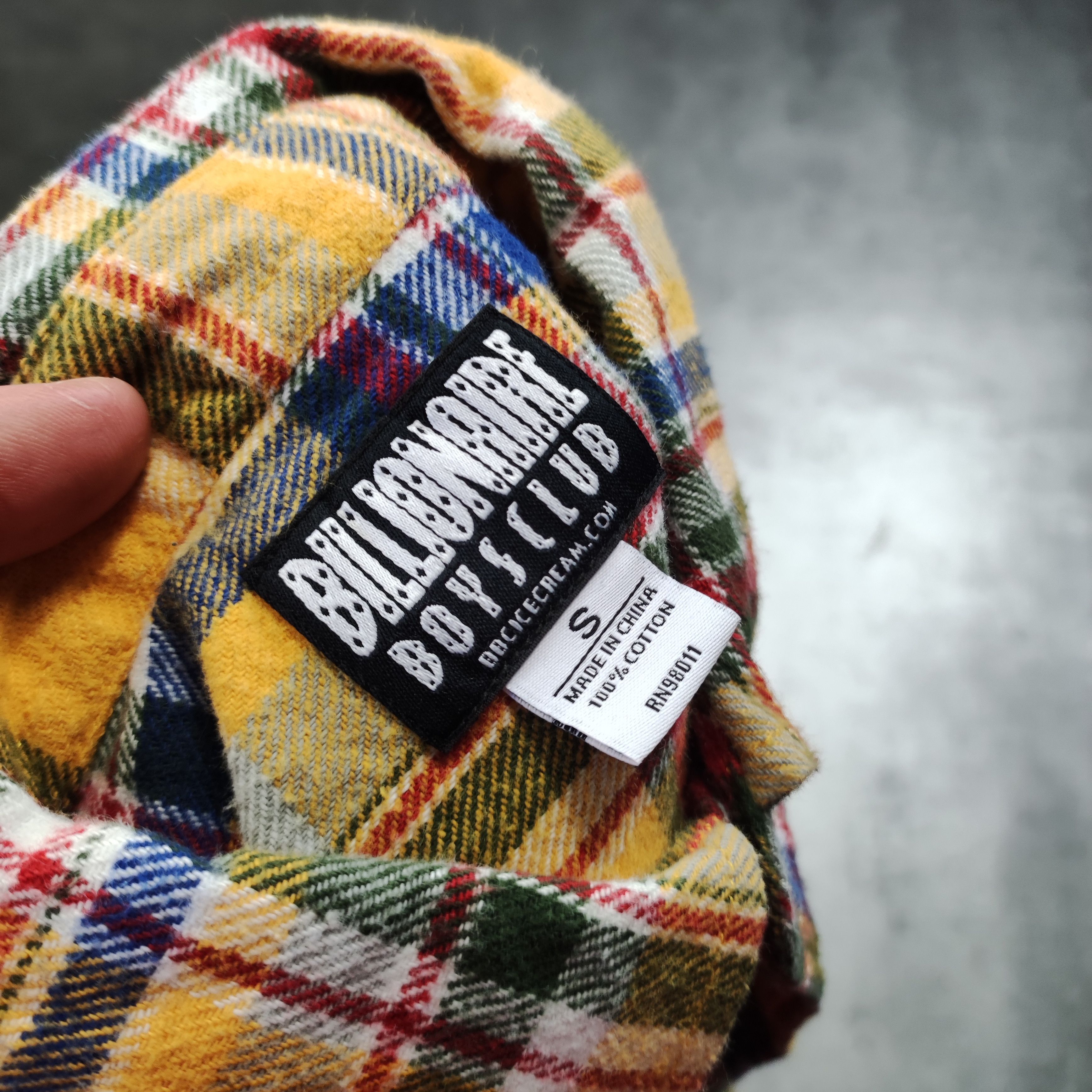 Billionaire Boys Club Billionaire Boys Club Yellow Checkered Smile Logo Shirt Size US S / EU 44-46 / 1 - 5 Thumbnail