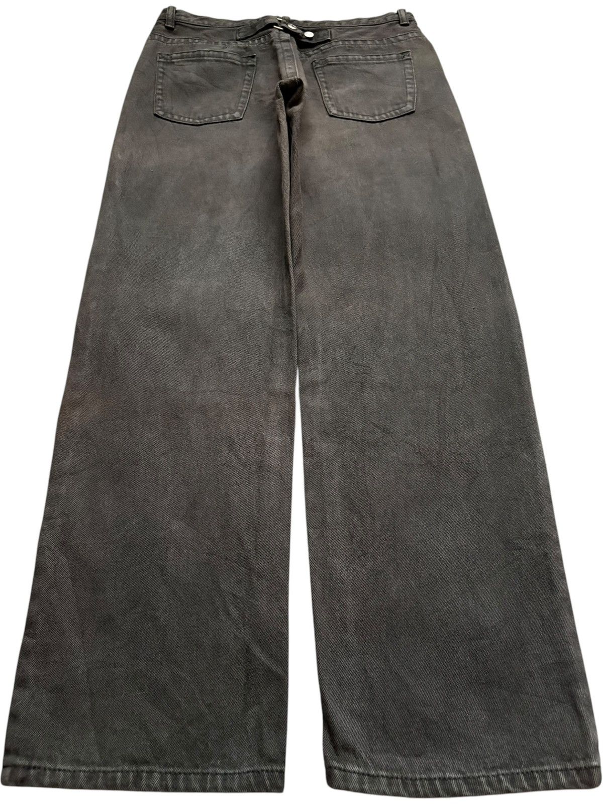 Japanese Brand Vintage Japanese Brand Studded Buckle Back Loose Jeans Size US 31 - 2 Thumbnail