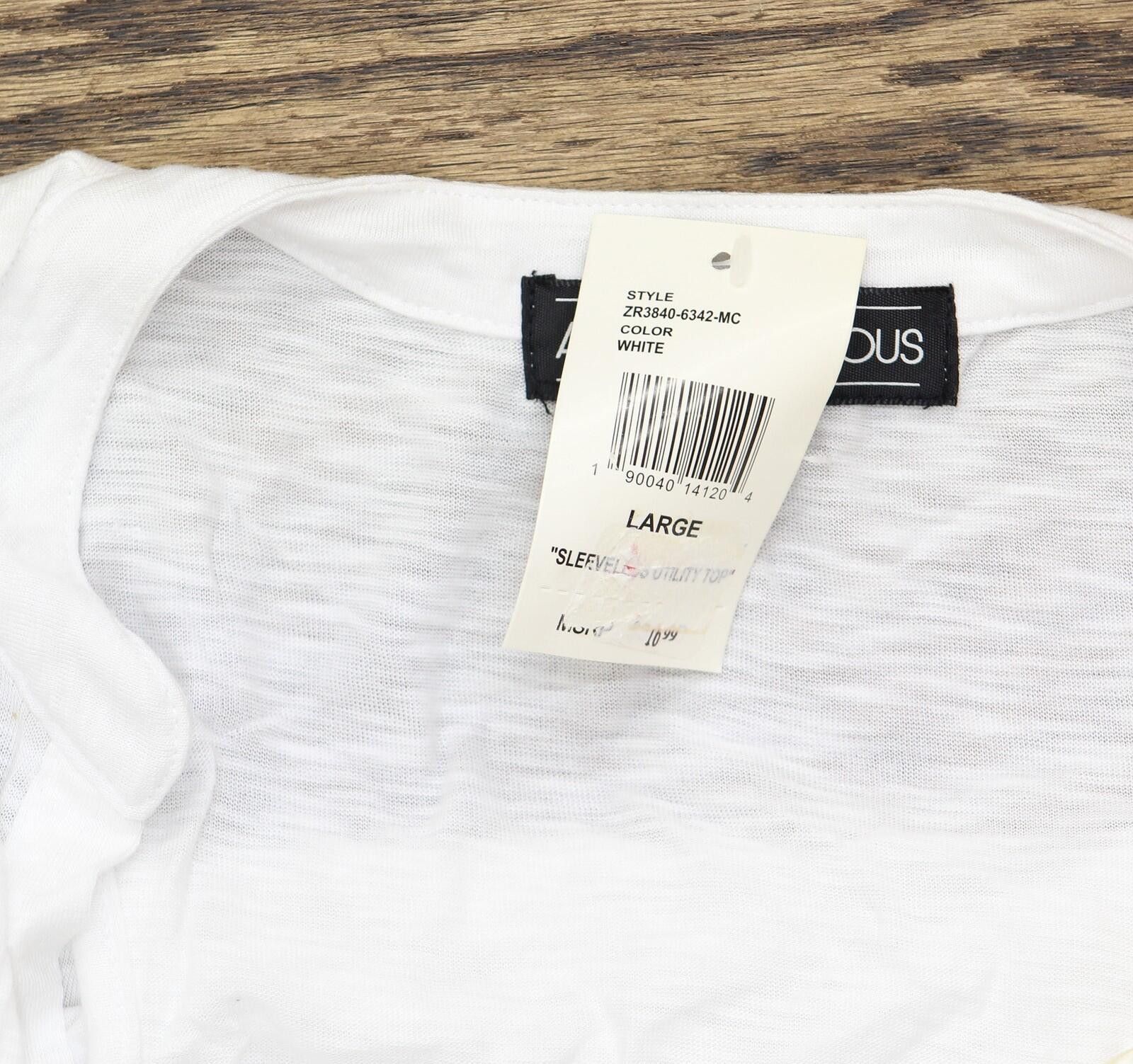 Almost Famous Nwt Almost Famous Juniors Utility Tunic Shirt Top White L Size L / US 10 / IT 46 - 3 Thumbnail