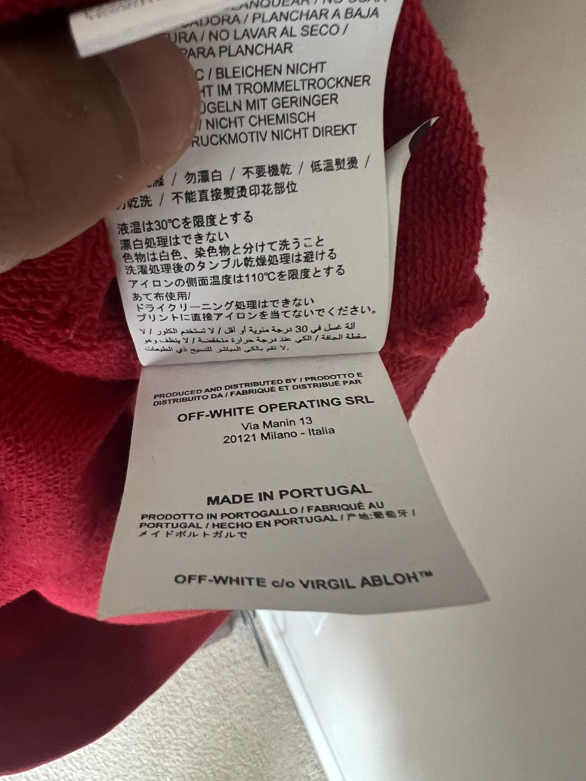 Off-White Off White Red Mona Lisa Hoodie Size US XXS / EU 40 - 7 Thumbnail
