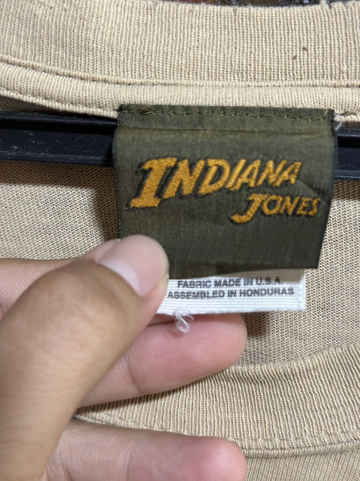 Planet Hollywood Thrashed Indiana Jones Sun Faded Tee Size US L / EU 52-54 / 3 - 9 Thumbnail