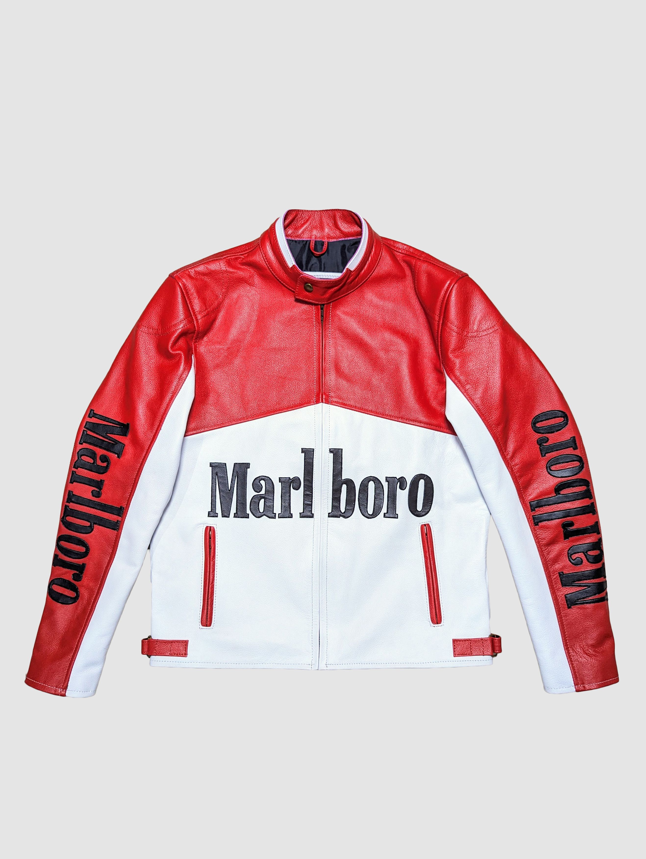 Vintage 🔥🔥 MARLBORO LEATHER JACKET RARE STREETWEAR Size US M / EU 48-50 / 2 - 1 Thumbnail