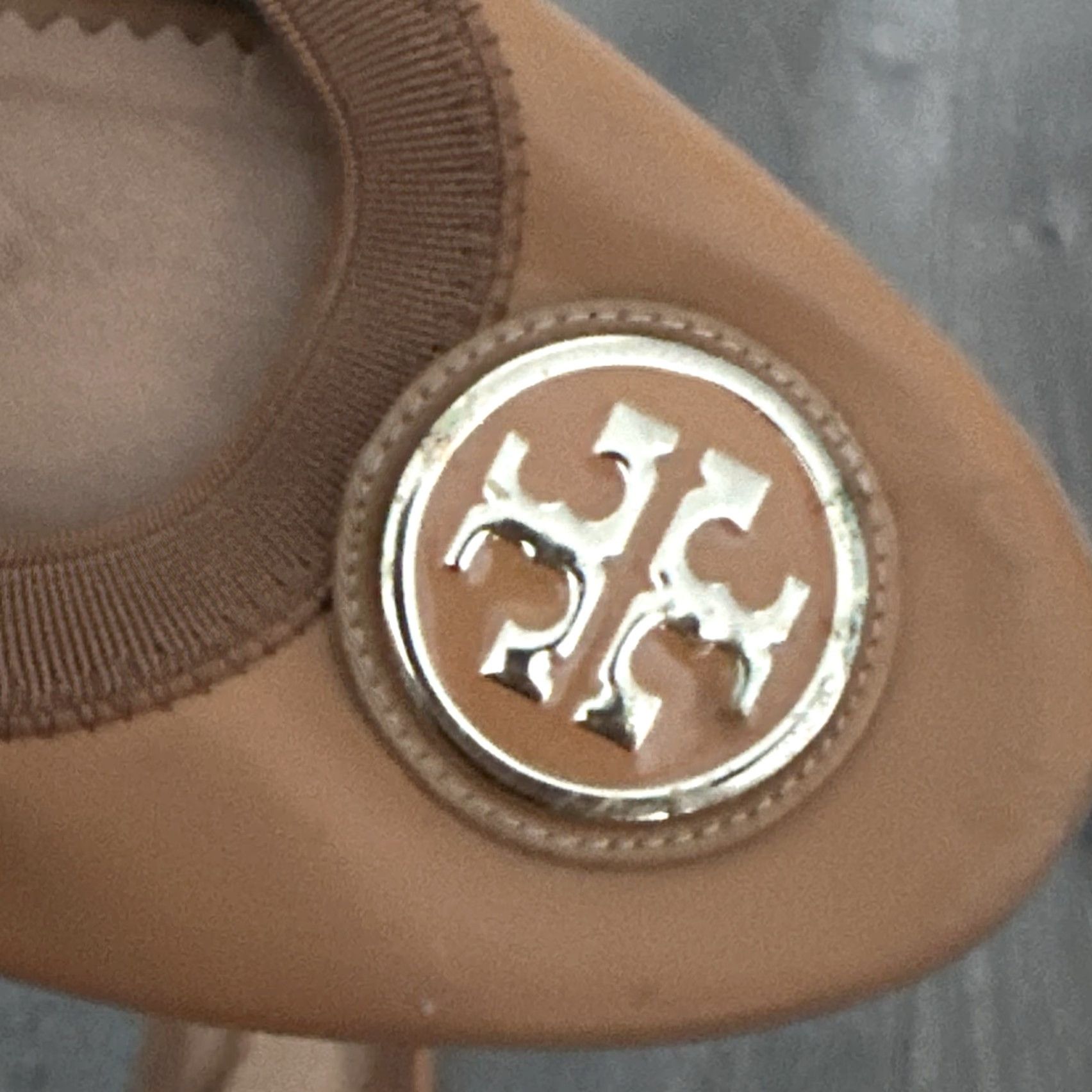 Tory Burch Tory Burch Flat Women US 7.5 Tan Leather Ballet Flats Womens Size US 7.5 / IT 37.5 - 3 Thumbnail