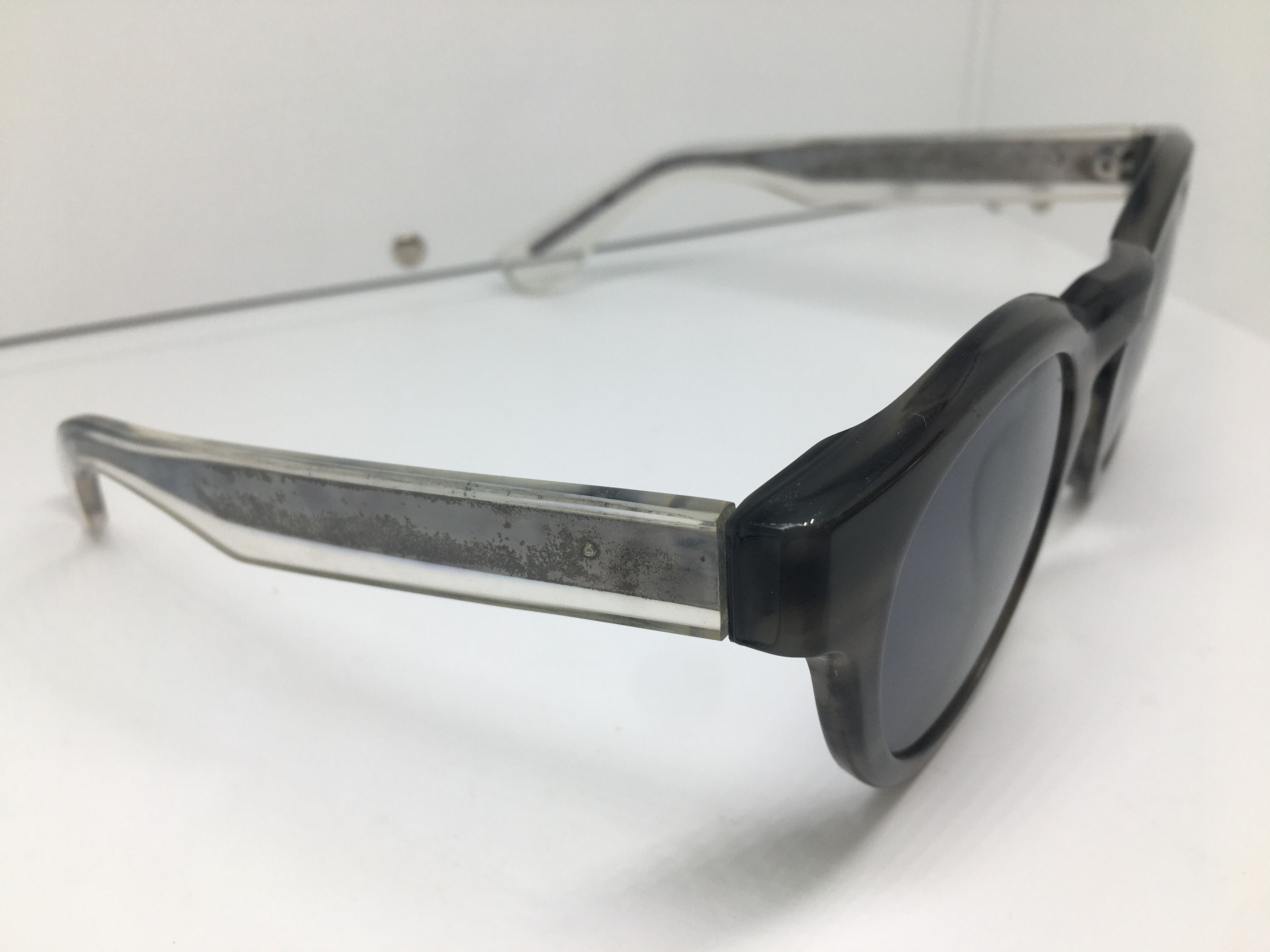 Vintage Vintage Handmade Acetate Keyhole Sunglasses Frame Size ONE SIZE - 2 Thumbnail