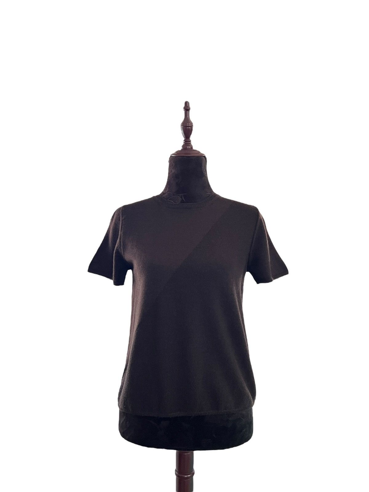 Gucci SS97 Gucci Tom Ford Textured Knit Short Sleeve Tshirt Size S / US 4 / IT 40 - 14 Thumbnail
