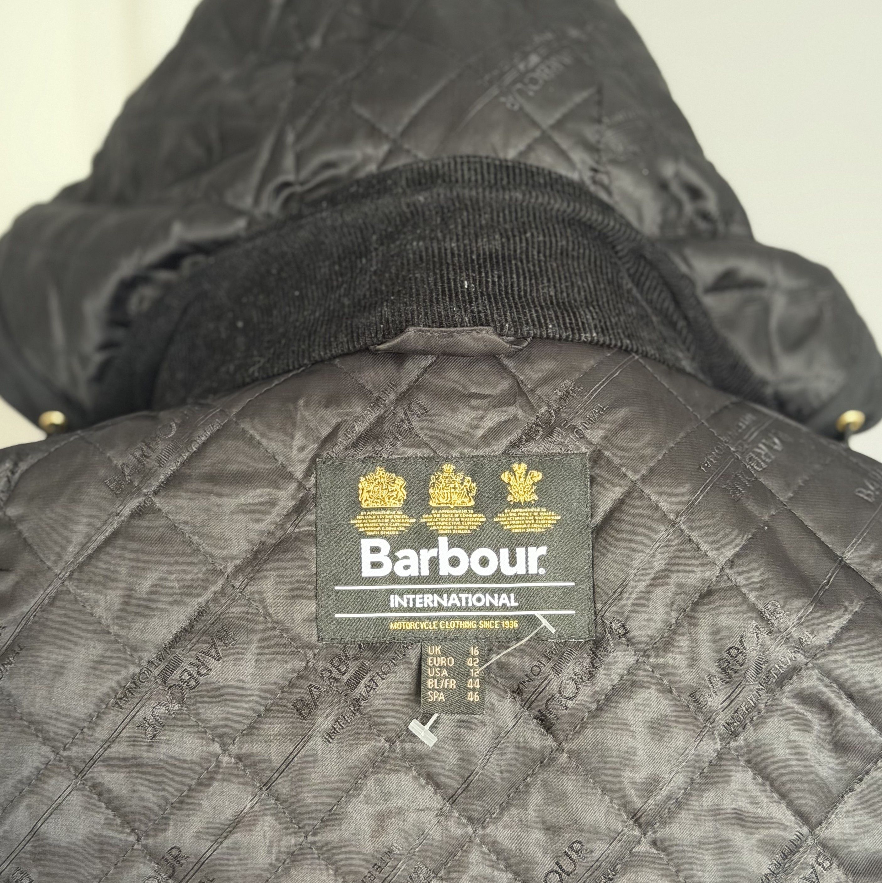 Barbour BARBOUR International SLIPSTREAM Wax Women's Hooded Jacket Size XL / US 12-14 / IT 48-50 - 18 Thumbnail