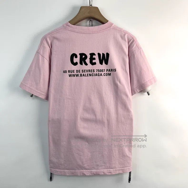 Balenciaga Balenciaga CREW Letter Print T-Shirt Size US S / EU 44-46 / 1 - 3 Thumbnail