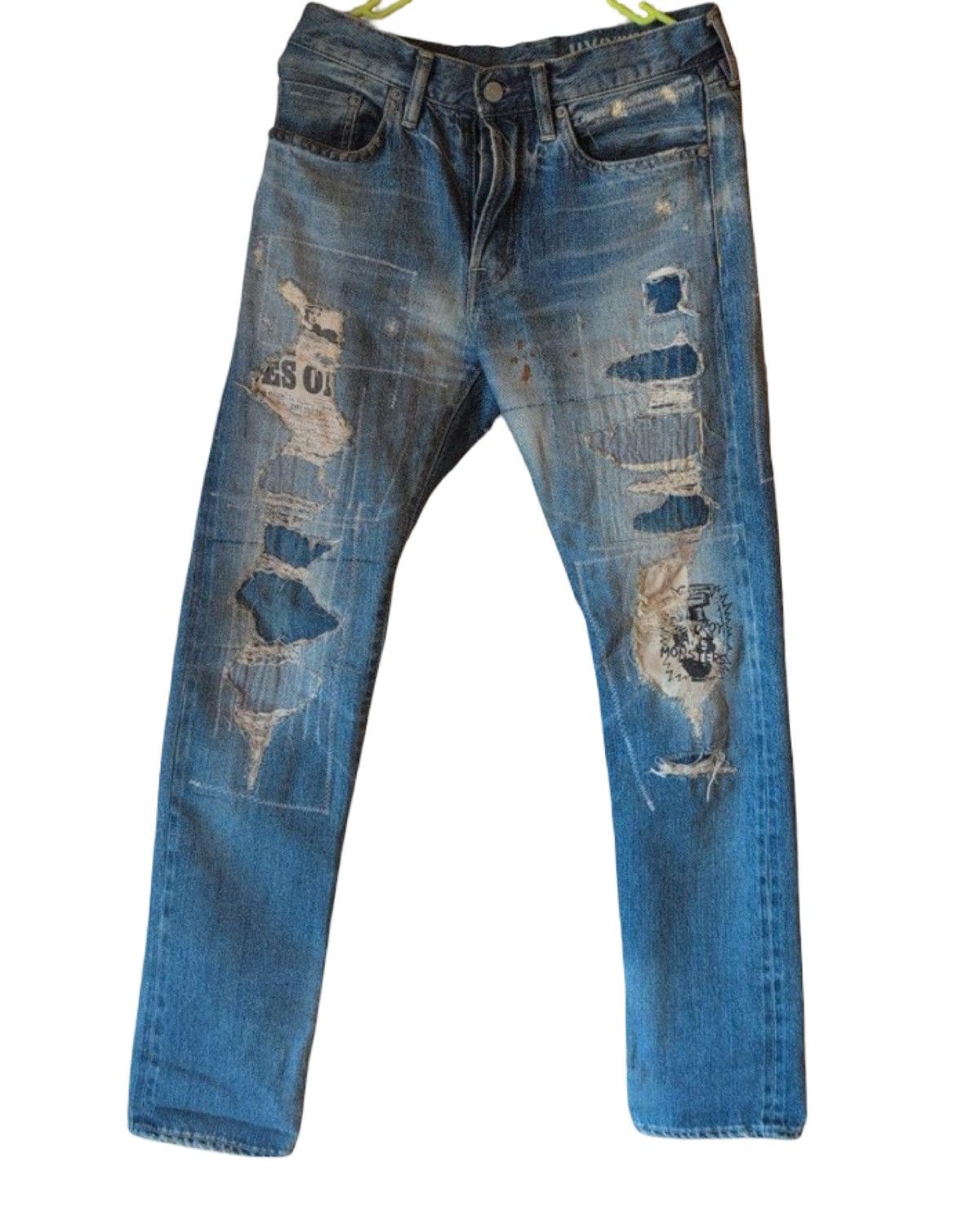 Hysteric Glamour Destroy All Monsters Denim Jeans Size US 28 / EU 44 - 1 Thumbnail