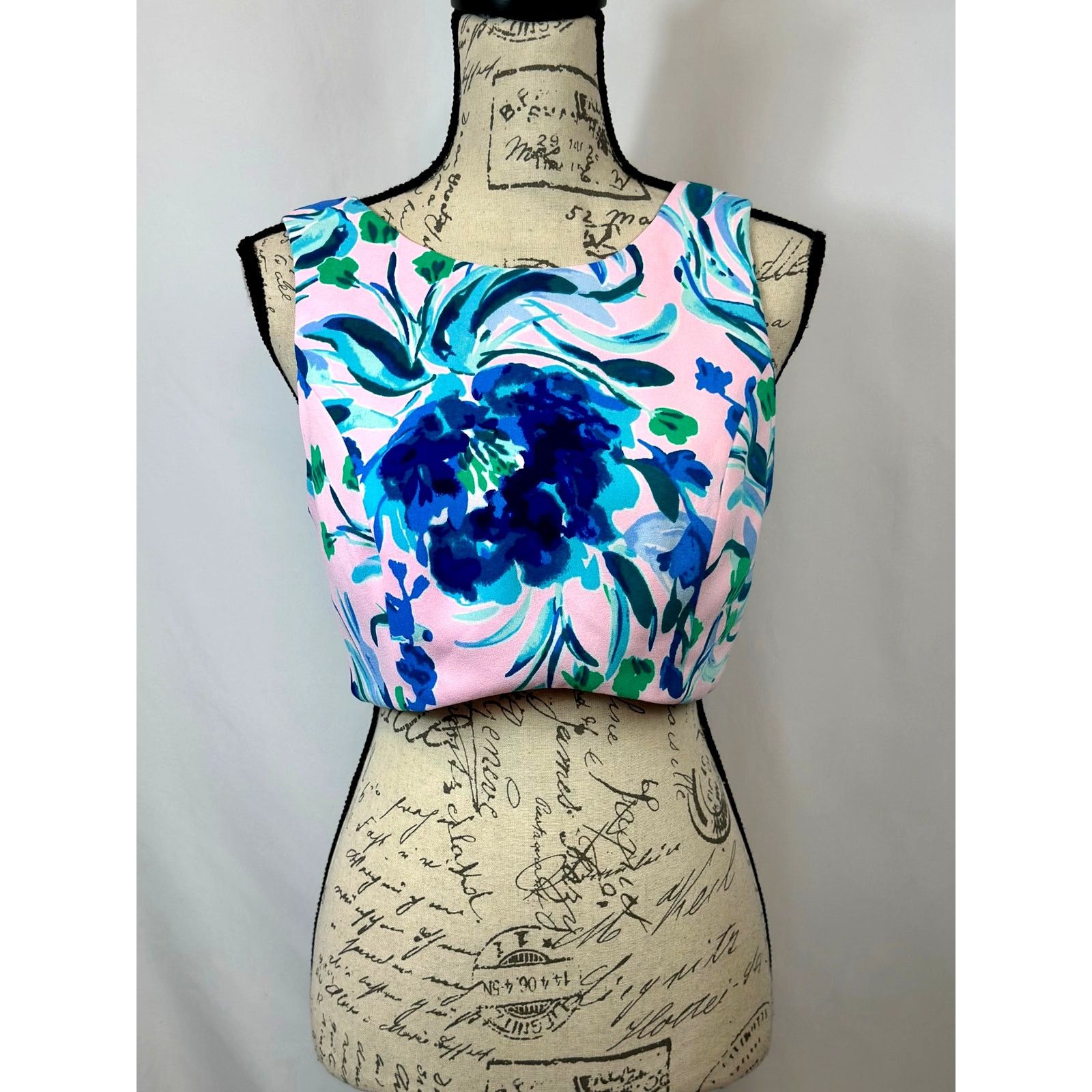 Lilly Pulitzer Lilly Pulitzer Jemma Crop Top Floral Print Sleeveless 4 Size S / US 4 / IT 40 - 2 Thumbnail