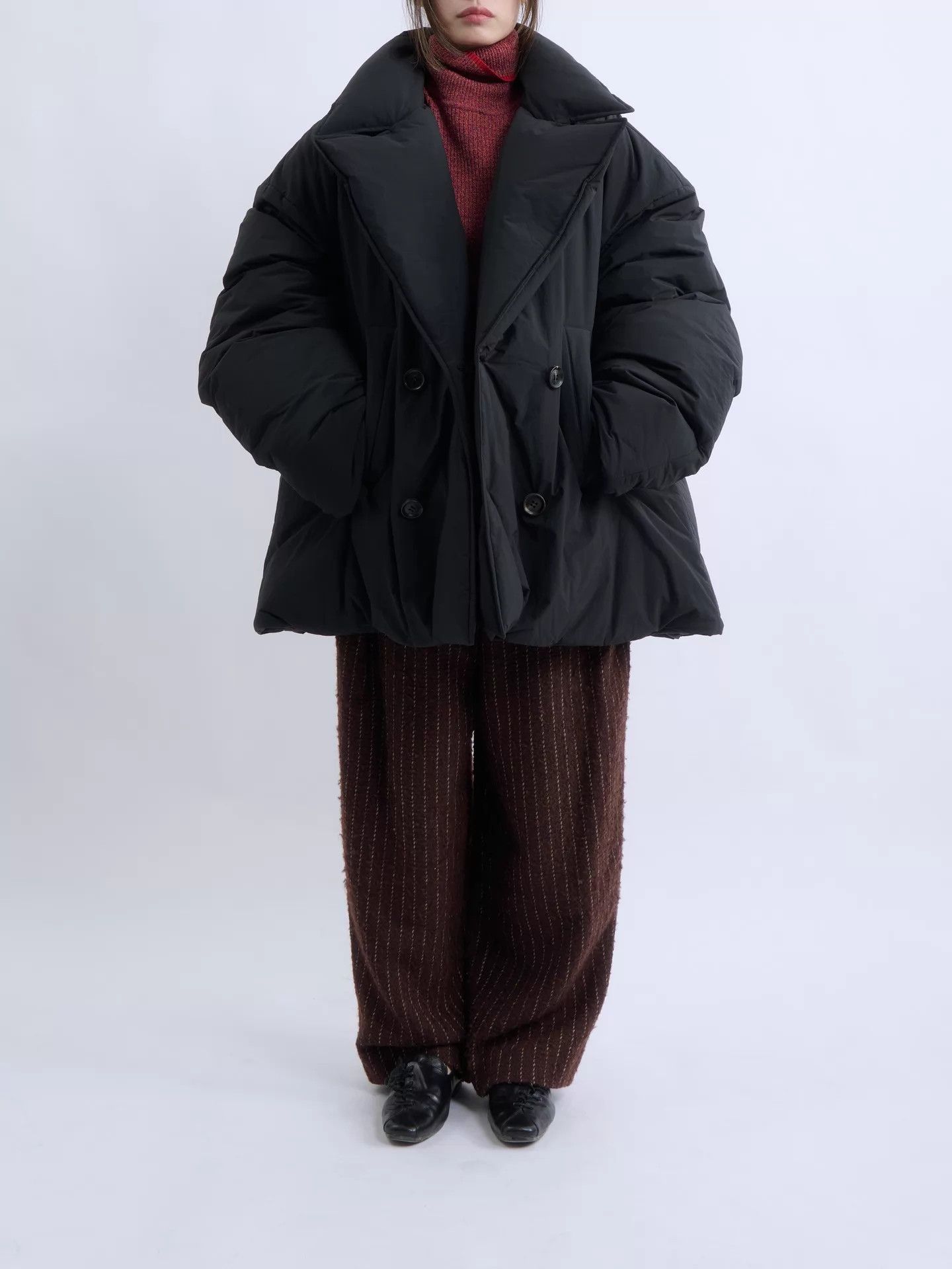 Juun.J JUUN.J 23FW Oversized Black Pea Down Size 48 Unisex Size US M / EU 48-50 / 2 - 1 Thumbnail