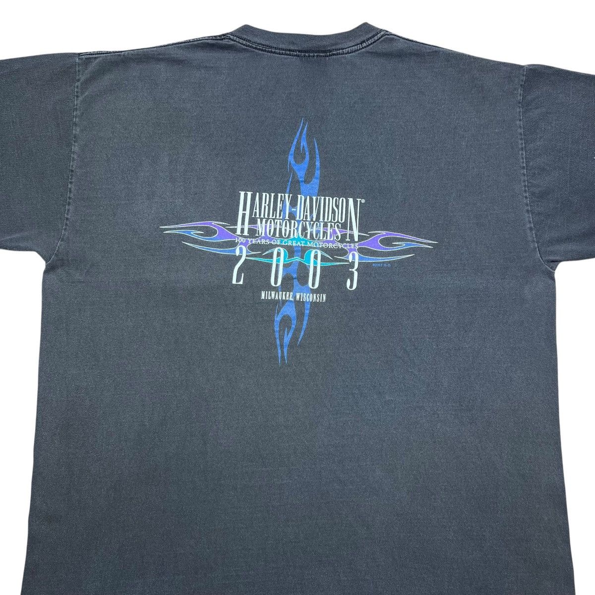 Harley Davidson Harley Davidson Motorcycles 100 Year Anniversary Pocket Tee Size US XL / EU 56 / 4 - 10 Thumbnail
