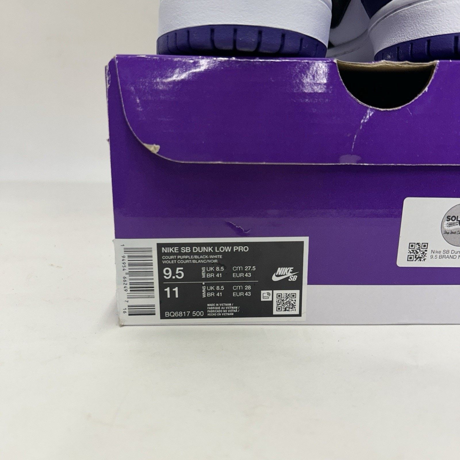 Nike Nike SB Dunk Low “Court Purple” Sneakers BQ6817-500 New Size US 9.5 / EU 42-43 - 5 Thumbnail