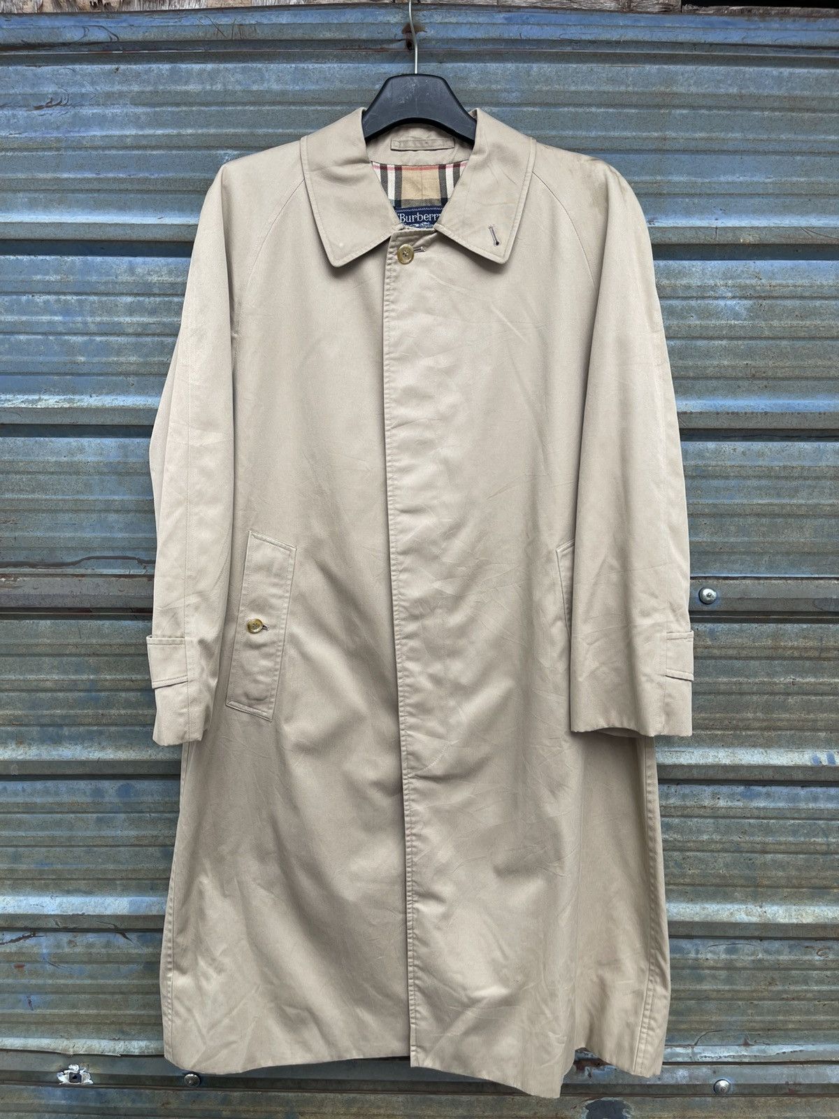 Burberry Vintage Burberrys Nova Check Lining Trench Coat Size US M / EU 48-50 / 2 - 1 Thumbnail