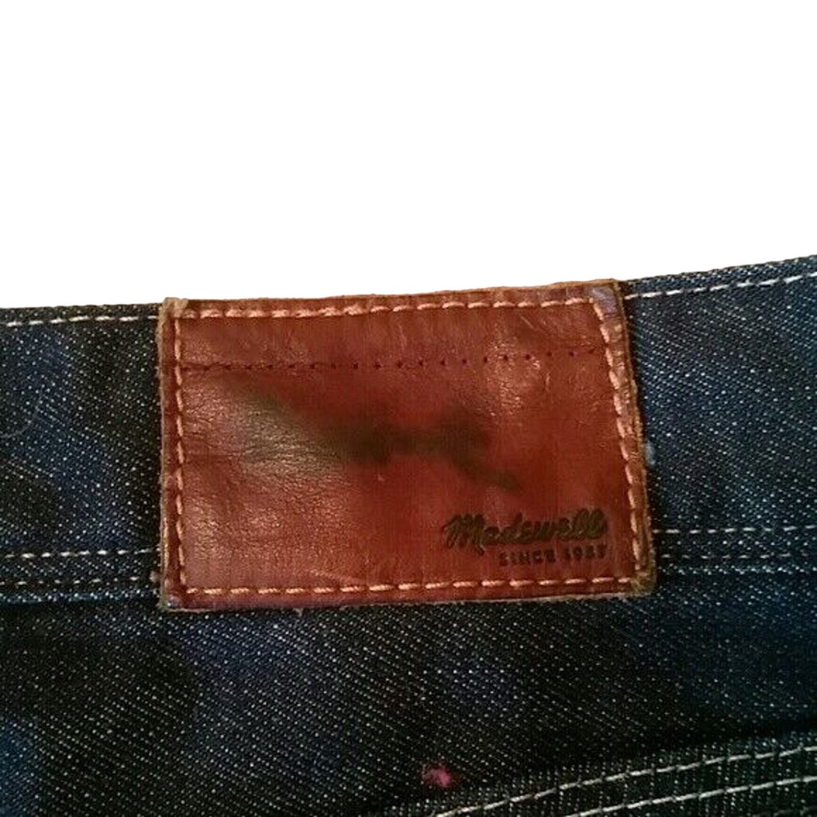 Madewell Madewell Jeans Women 29x34 Rail Straight Leg Dark Wash Denim Size 29" - 8 Thumbnail