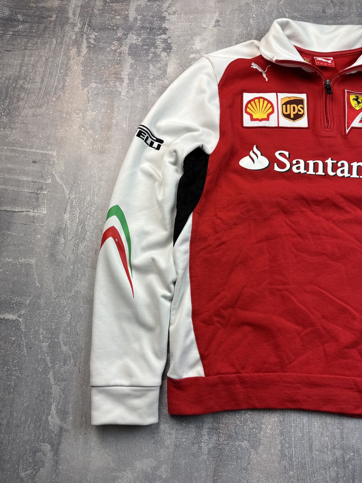 Formula 1 Vintage Formula One Ferrari Racing Team 1/4 zip Santander Size US M / EU 48-50 / 2 - 2 Thumbnail