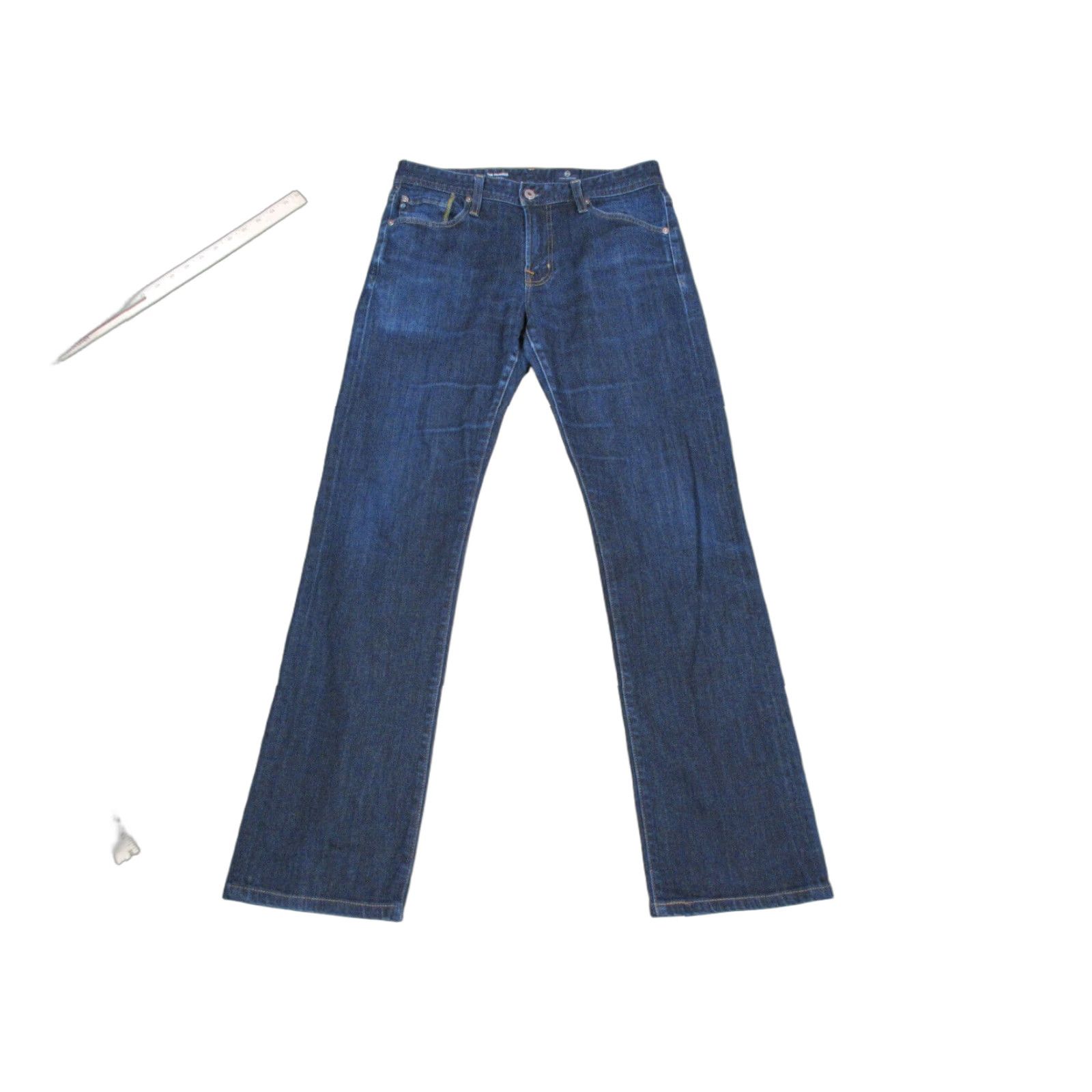 Vintage AG Adriano Goldschmied Jeans The Protege Straight Leg Mens 36 R Blue Dark Wash Size US 36 / EU 52 - 1 Thumbnail