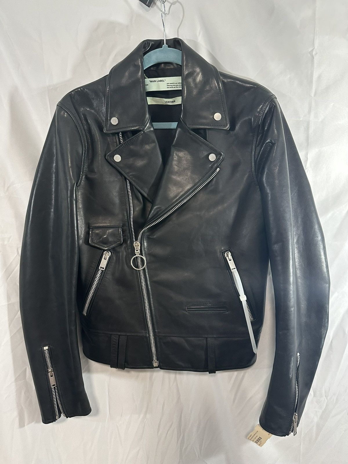 Off-White OFF WHITE LEATHER JACKET Size US S / EU 44-46 / 1 - 5 Thumbnail