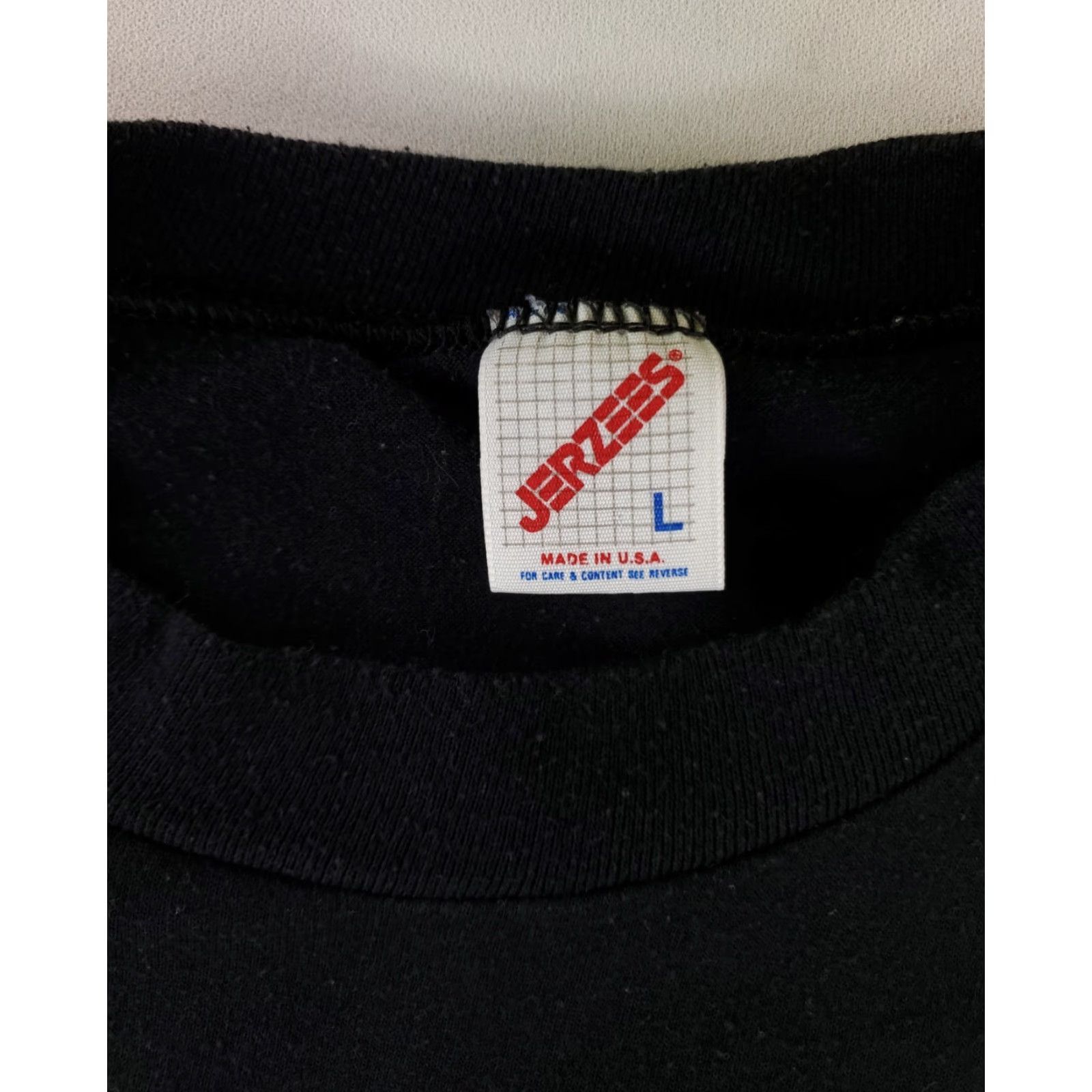 Jerzees VTG 90s Lassen Volcano T Shirt Go Climb a Volcano Black Jerzees Mens L Made USA Size US L / EU 52-54 / 3 - 3 Thumbnail