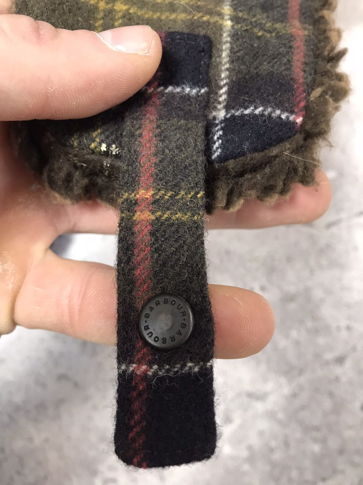 Barbour × Vintage Rare Vintage Barbour Checker Winter Hat Cap Hype Streetwear Size ONE SIZE - 6 Thumbnail