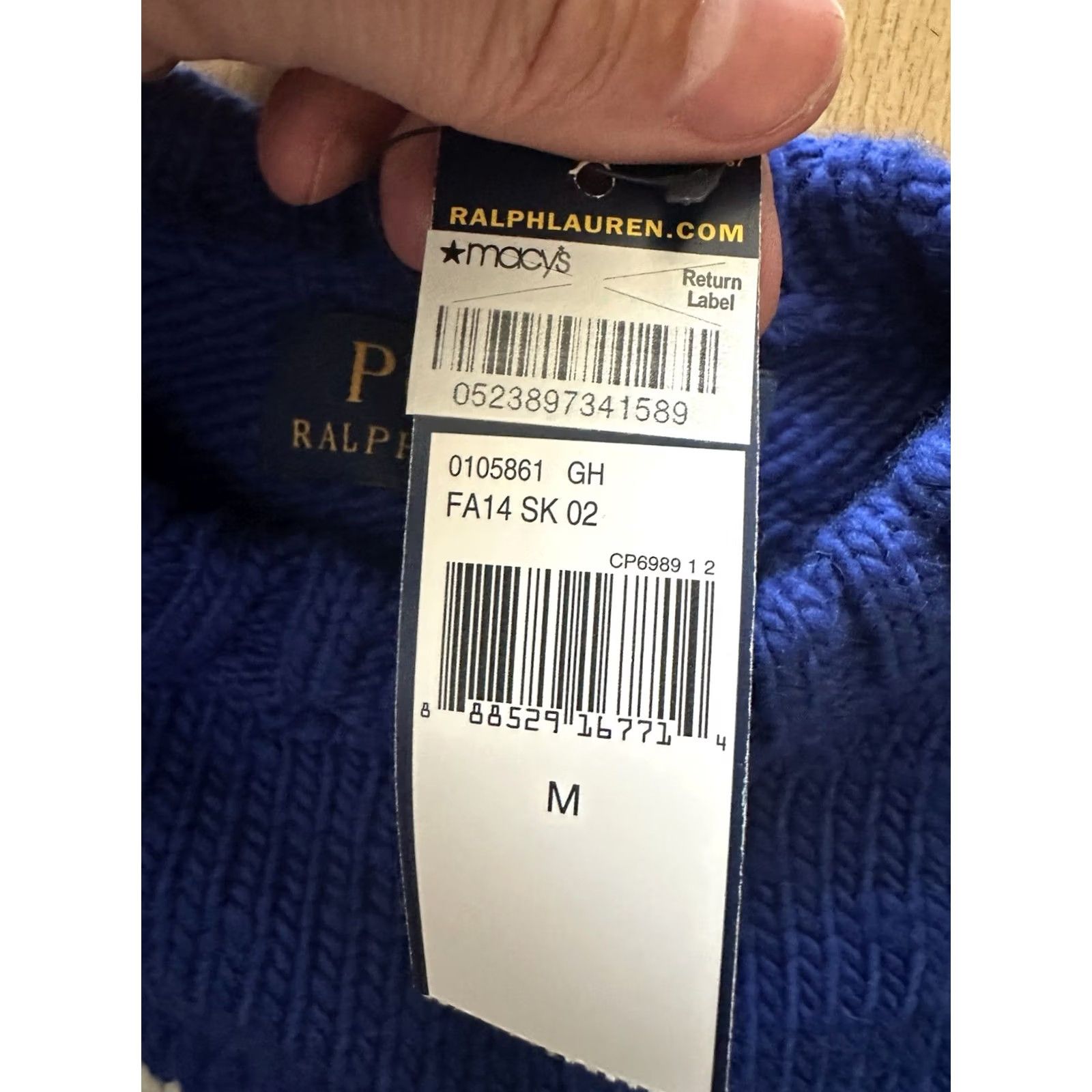 Polo Ralph Lauren VINTAGE Polo Ralph Lauren Sweater Mens M Geometric Crew Neck Wool-Blend Holiday Ski NWT Size US M / EU 48-50 / 2 - 6 Thumbnail