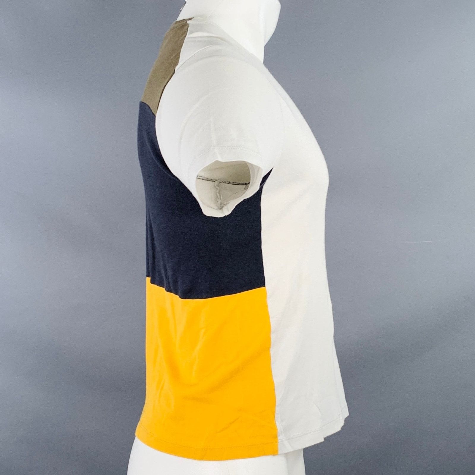 Jil Sander Size S Grey Multi-Color Color Block Jersey Crew-Neck T-shirt Size US S / EU 44-46 / 1 - 2 Thumbnail