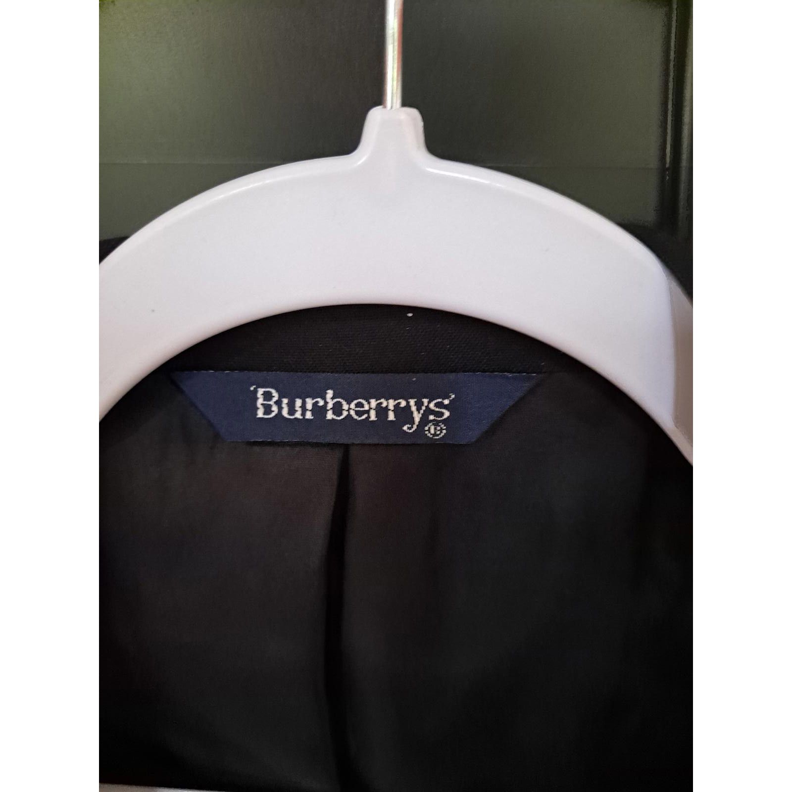 Burberry Black Burberry One Button Suit Jacket Size 44R - 2 Thumbnail