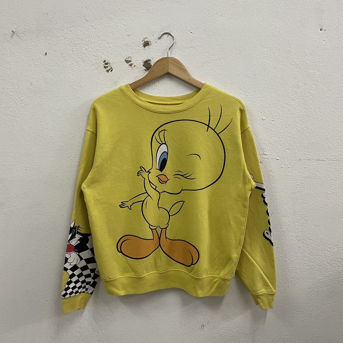 Vintage 🔥Vintage Looney Tune Tweety Big Image Overprint Sweatshirt Size US S / EU 44-46 / 1 - 1 Thumbnail