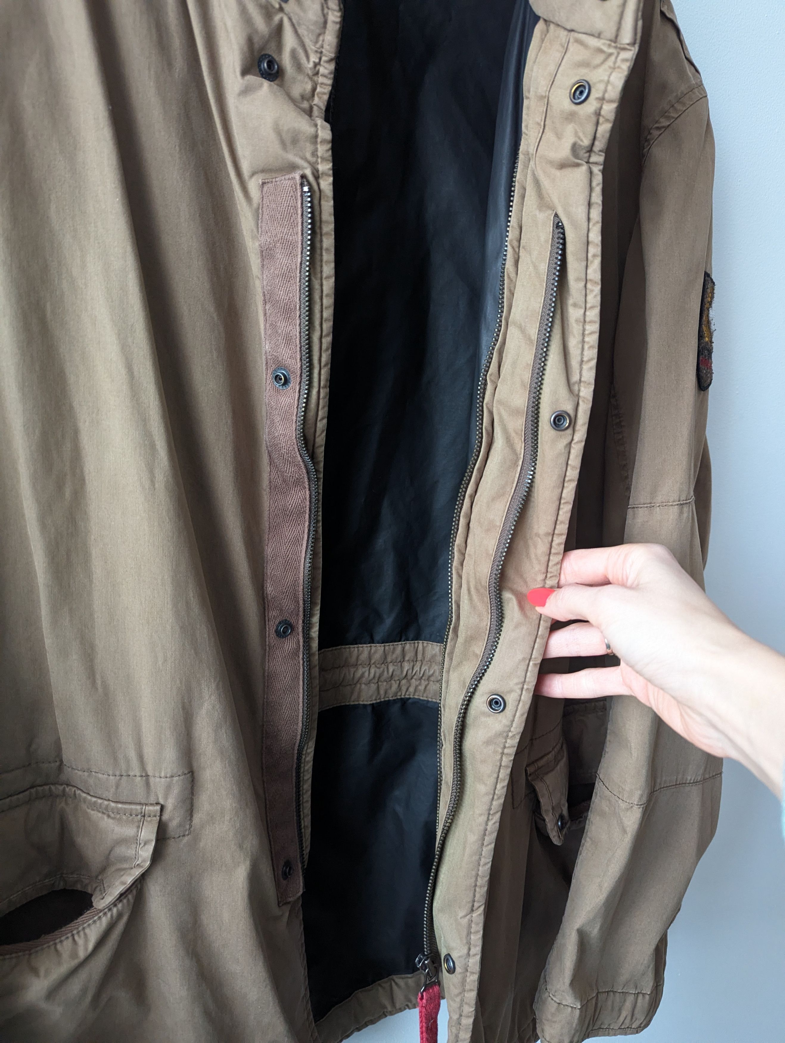 Strellson Vintage STRELLSON Swiss Military Zip Hooded Jacket beige Size US XL / EU 56 / 4 - 12 Thumbnail