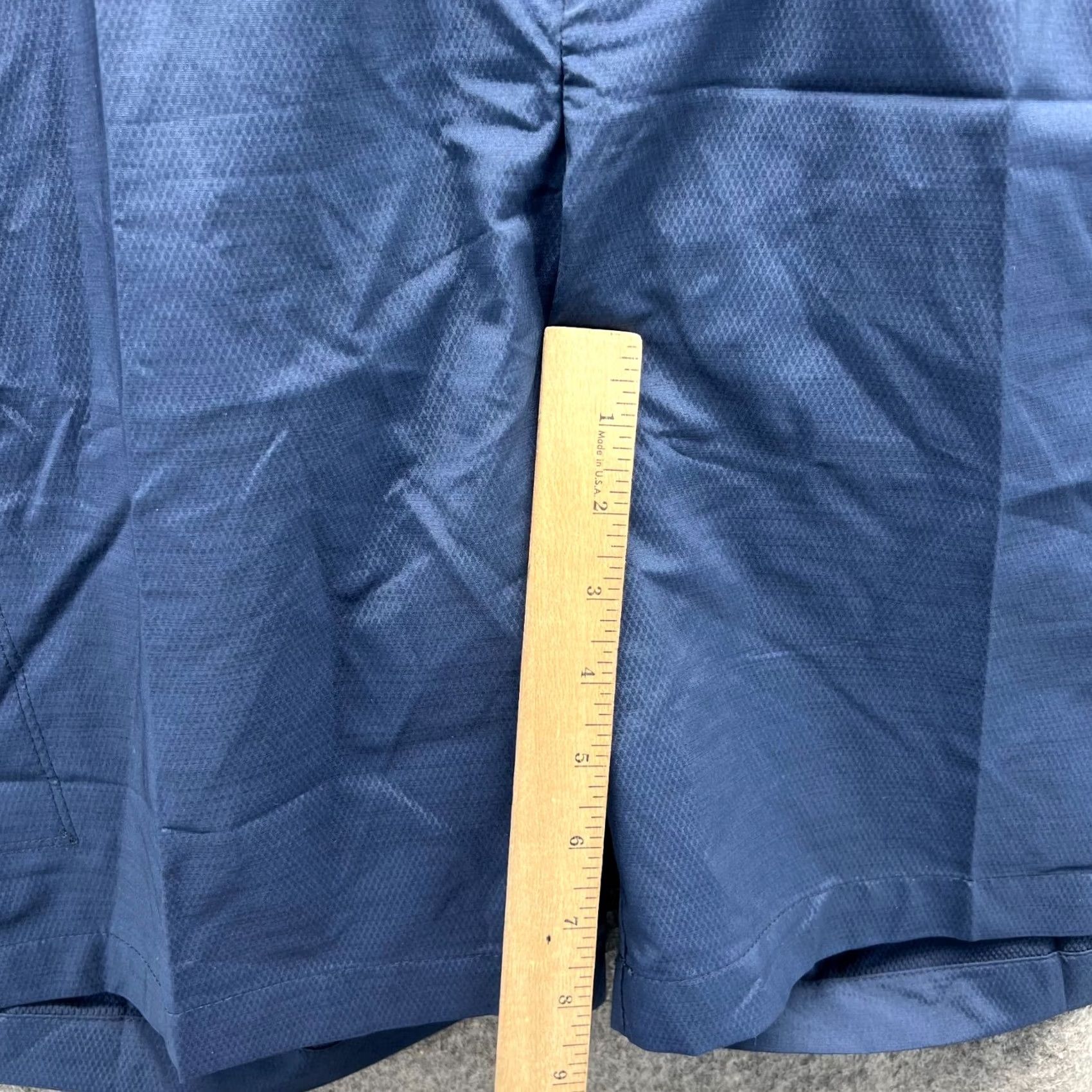 Vintage Greg Norman Shorts Mens 42 Blue Navy Chino Pleated Classic Stretch Casual Travel Golf/Golfer Shirt? Size US 42 / EU 58 - 7 Thumbnail