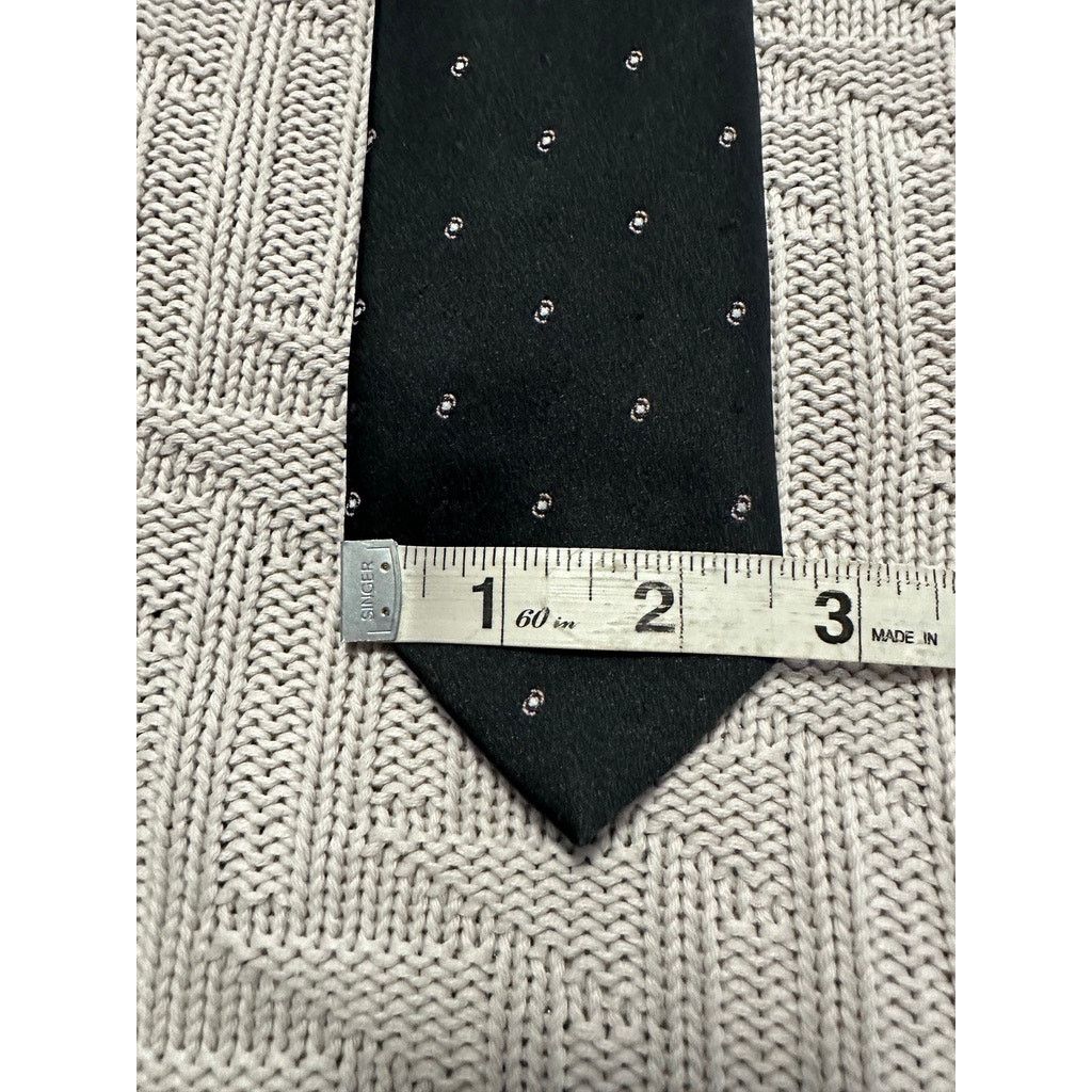 Vintage Vintage black Switzerland polyester tie Size ONE SIZE - 5 Thumbnail