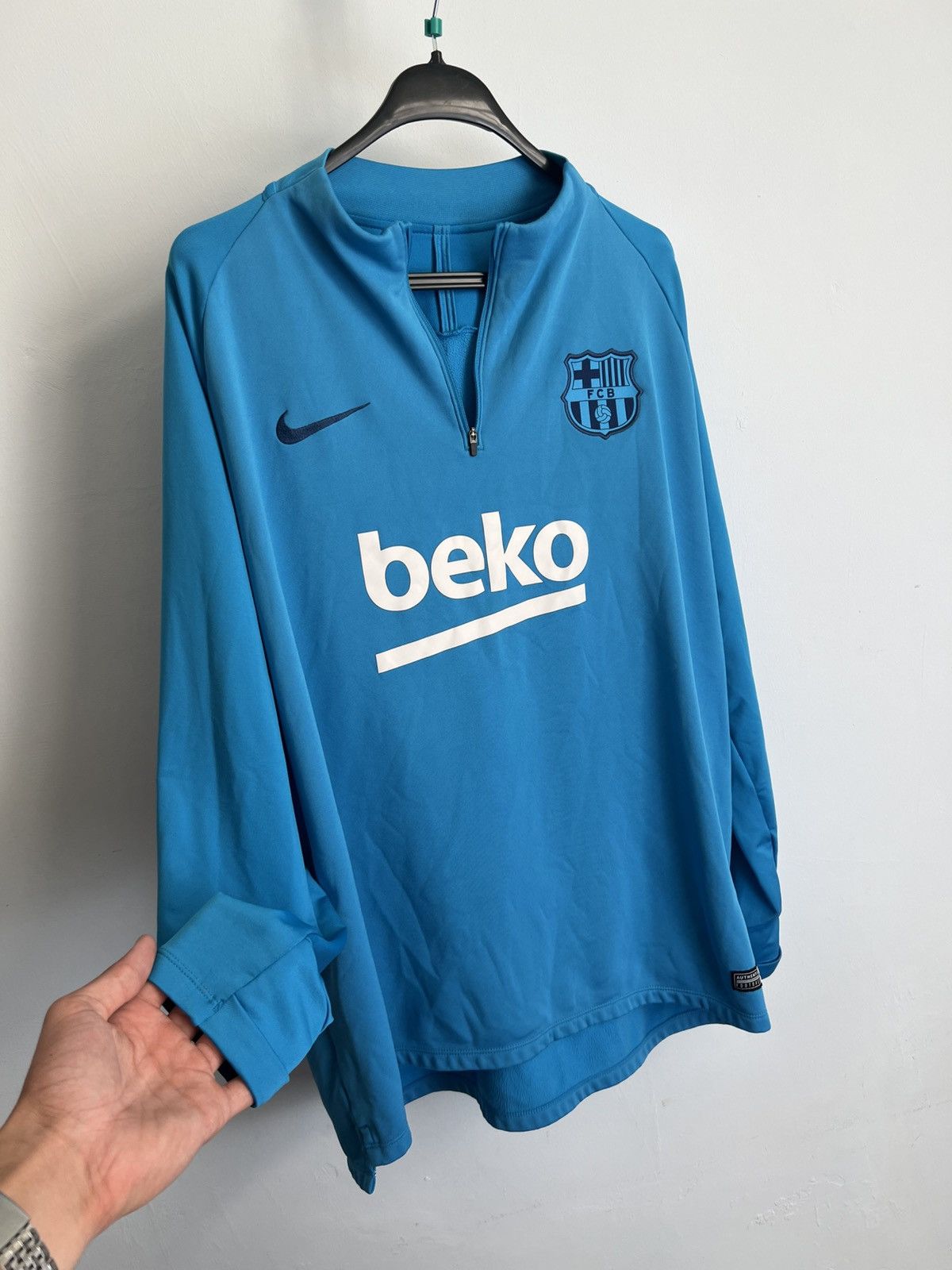 Nike Nike F.C. Barcelona 2017-2018 Training Soccer Zip Jacket Size US XXL / EU 58 / 5 - 2 Thumbnail