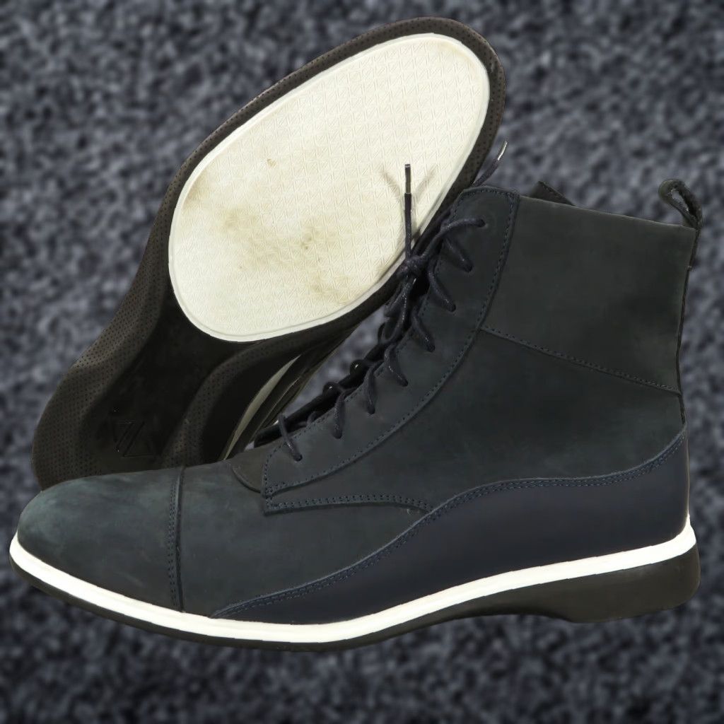 Lumberjack AmberJack Boots Mens Sz 11 Cobalt Blue Nubuck Full Grain Leather Sheepskin Lined Boots Size US 10 / EU 43 - 1 Thumbnail
