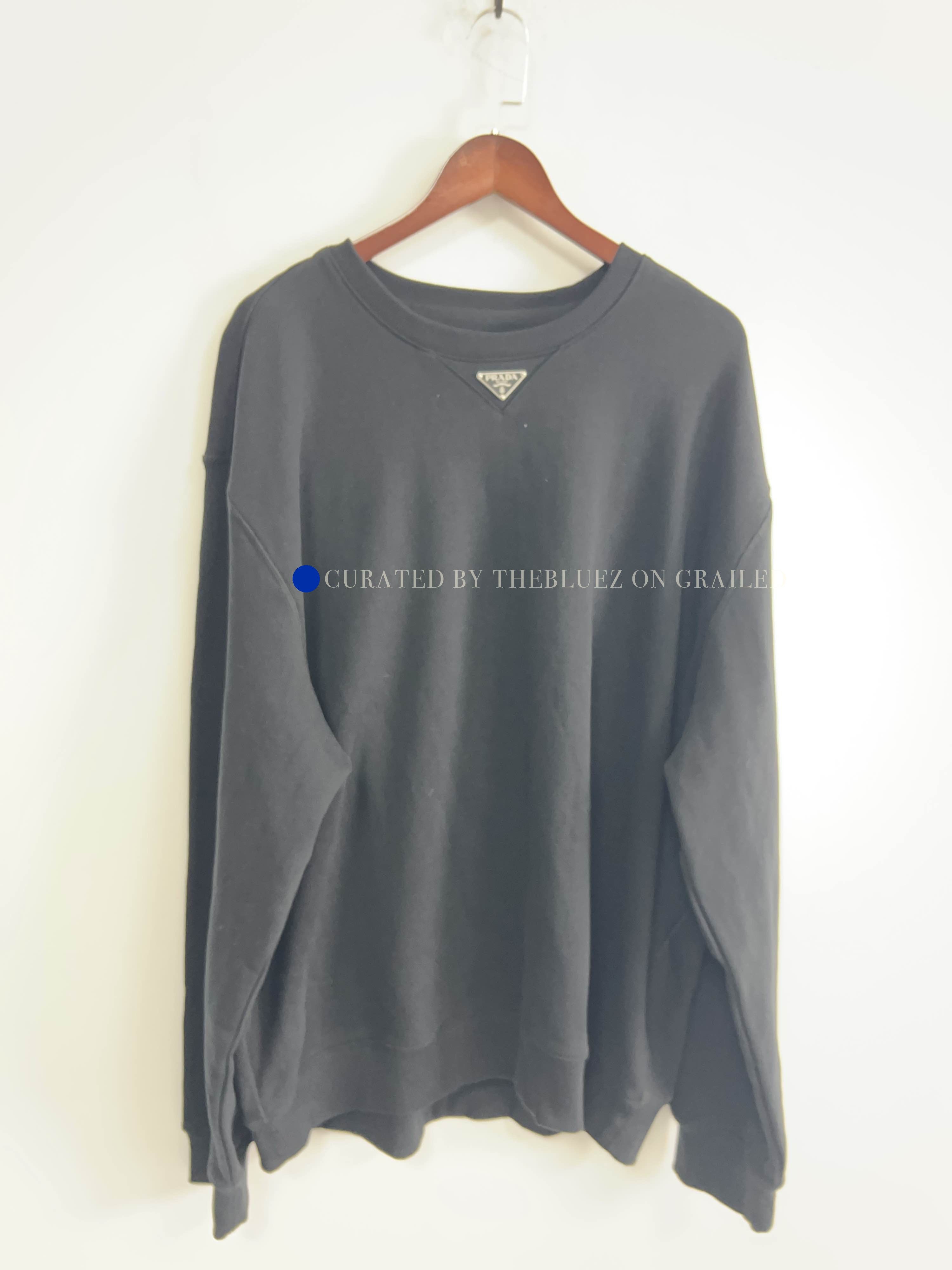 Prada Black Long-Sleeve Sweatshirt XL Size US XL / EU 56 / 4 - 1 Preview