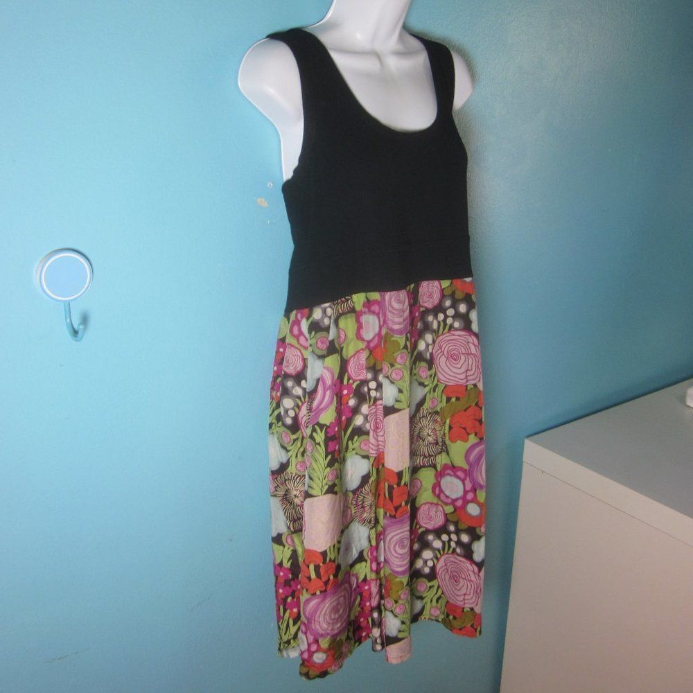 Anthropologie Anthropologie Fei Womens Size L Rayon & Silk Floral Tank Dre Size L / US 10 / IT 46 - 1 Thumbnail