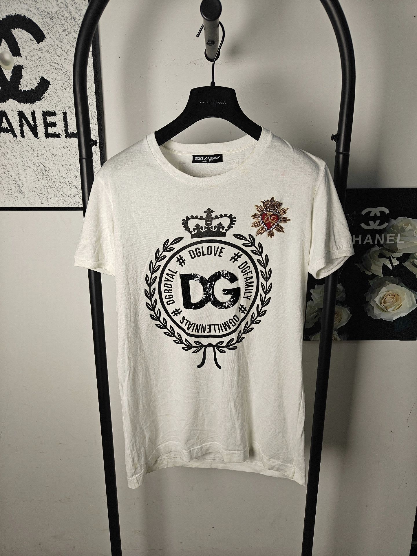 Dolce & Gabbana Dolce & Gabbana White T-Shirt m Men Size US M / EU 48-50 / 2 - 1 Thumbnail