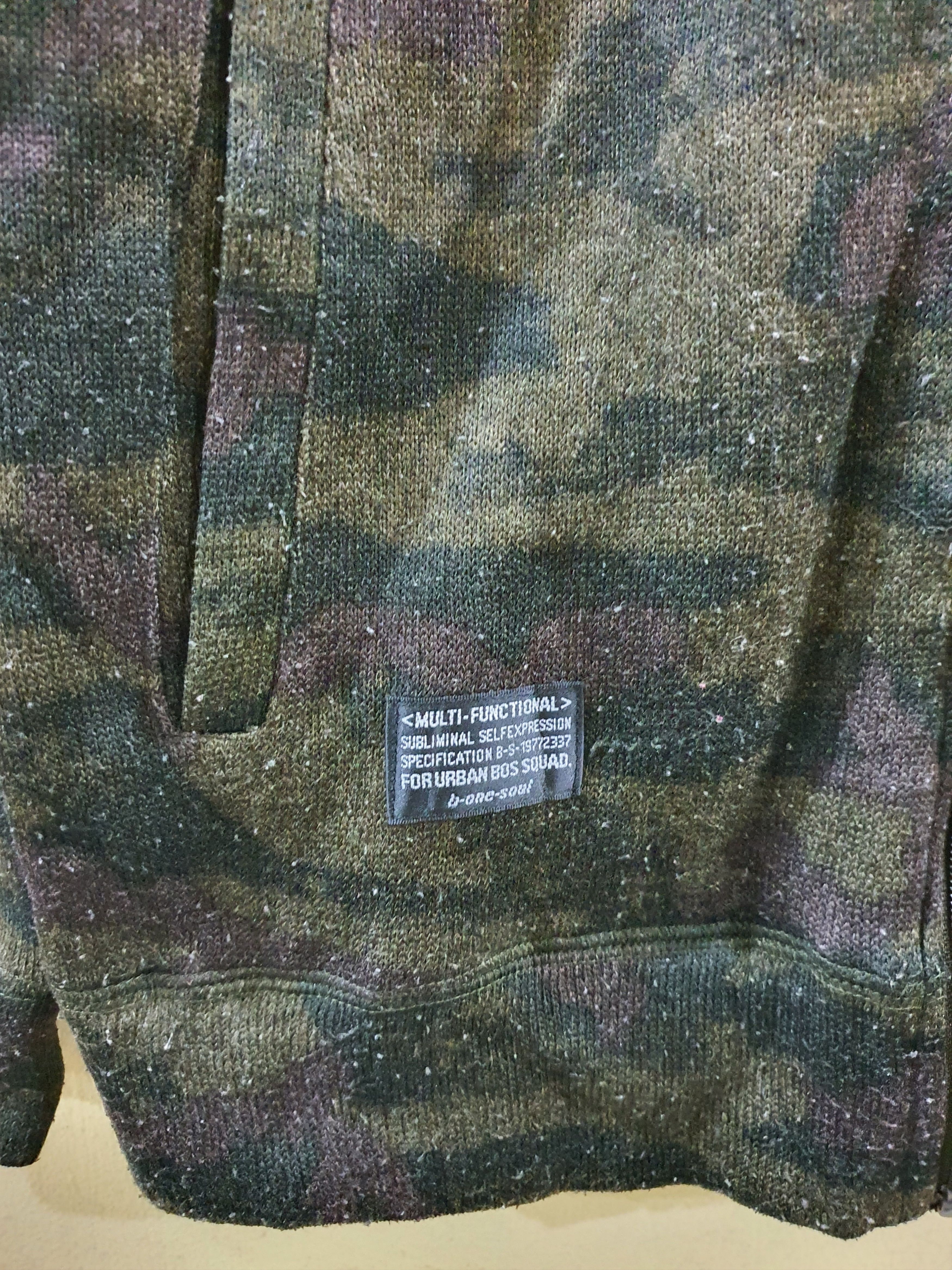 Japanese Brand Duck Dude by B One Soul camo hoodie zip Size US L / EU 52-54 / 3 - 6 Thumbnail