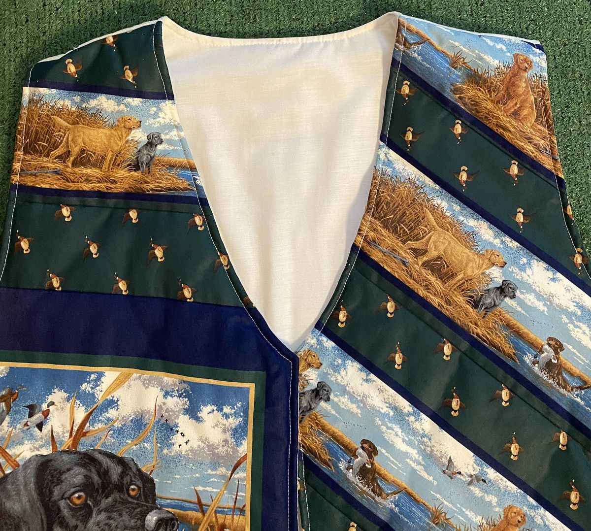 Vintage Vintage 90’s Quilted Lab Dog Print Handmade Vest Womens XL Size XL / US 12-14 / IT 48-50 - 3 Thumbnail