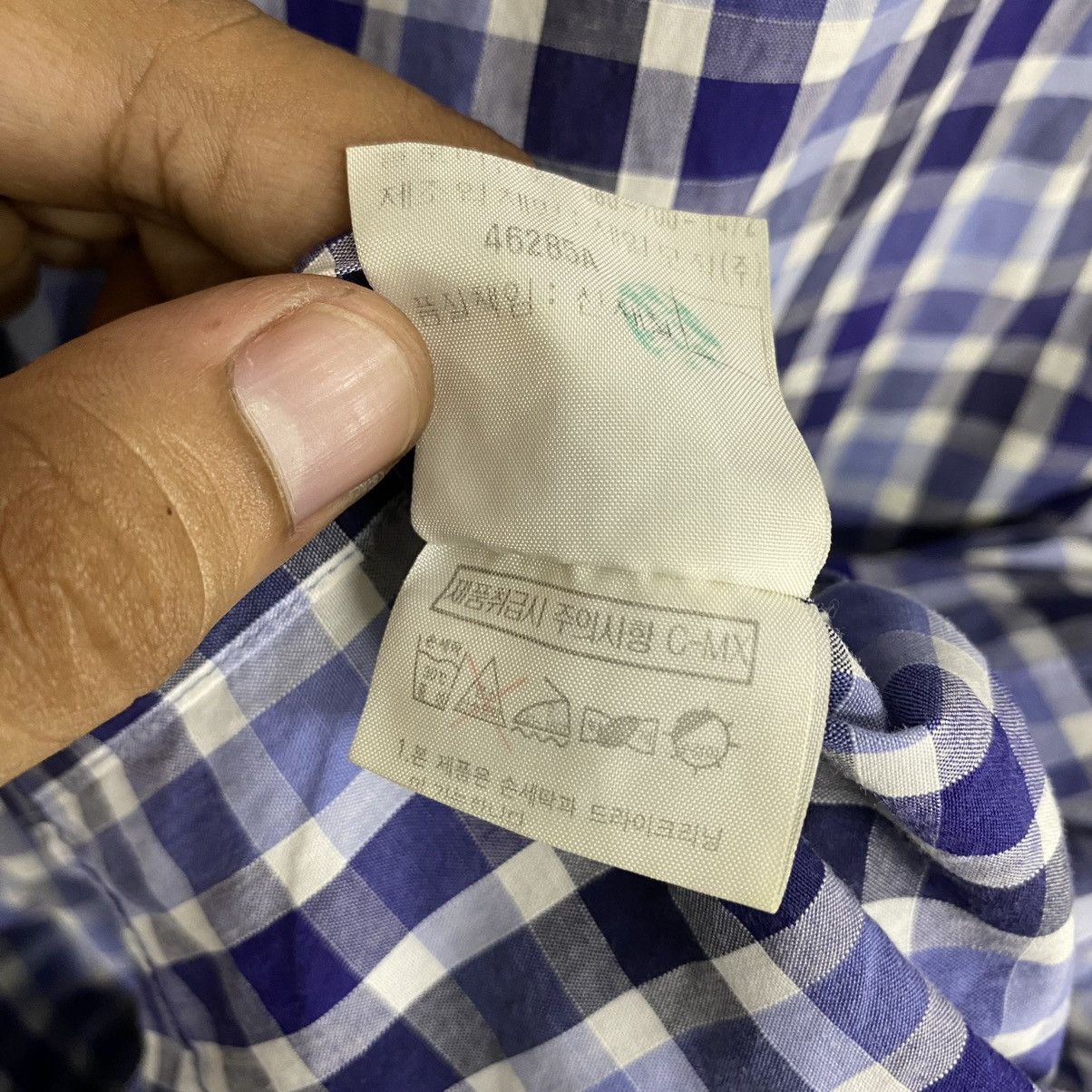 Summer YSL Blue Shirt Striped Logo