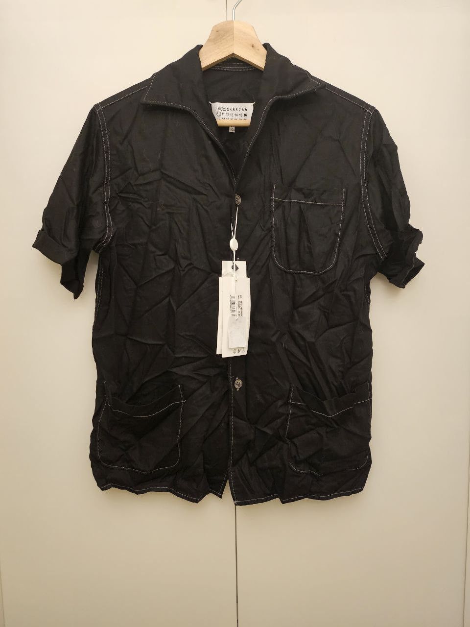 Maison Margiela *New* Contrast Stitching Camp Collar Shirt Size US XXS / EU 40 - 1 Thumbnail