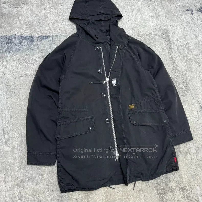 Wtaps Wtaps Long Cotton Coat Windbreaker Jacket Classic Black an Size US L / EU 52-54 / 3 - 3 Thumbnail