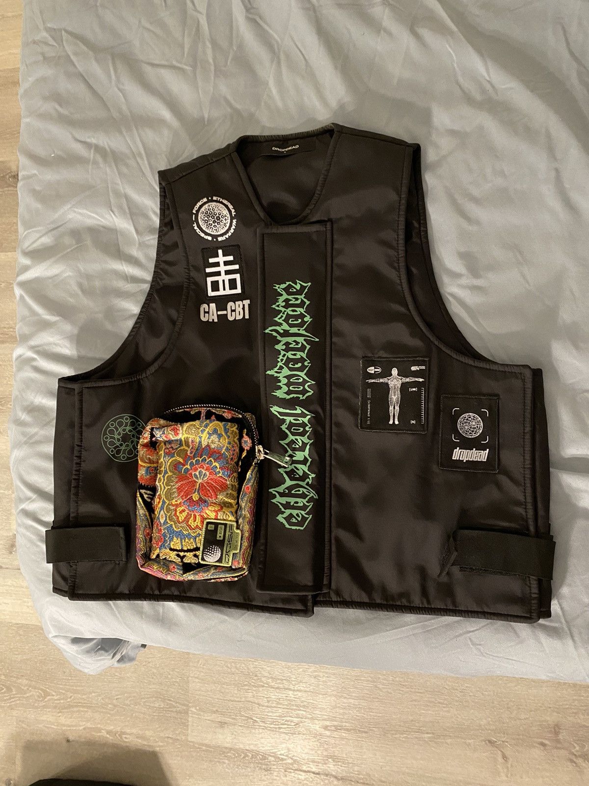 image of Drop Dead Clothing Drop Dead Vest in Black, Men's (Size Large)