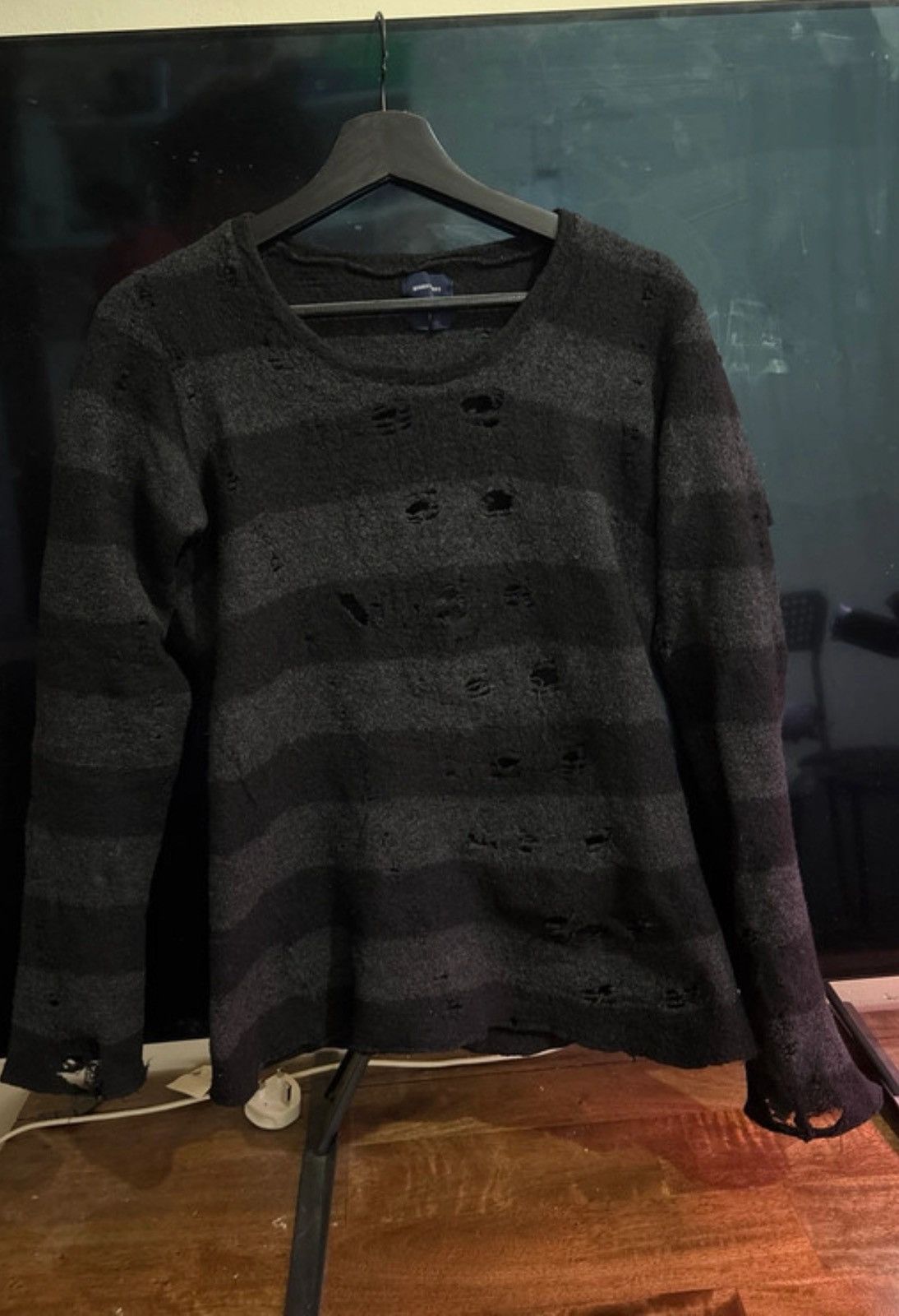 Maison MIHARA YASUHIRO Maison Mihara Yasuhiro distressed striped knit Size US XS / EU 42 / 0 - 1 Thumbnail