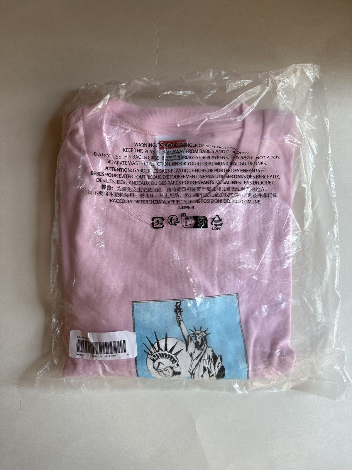 Supreme Supreme Liberty Tee Size US XL / EU 56 / 4 - 2 Thumbnail