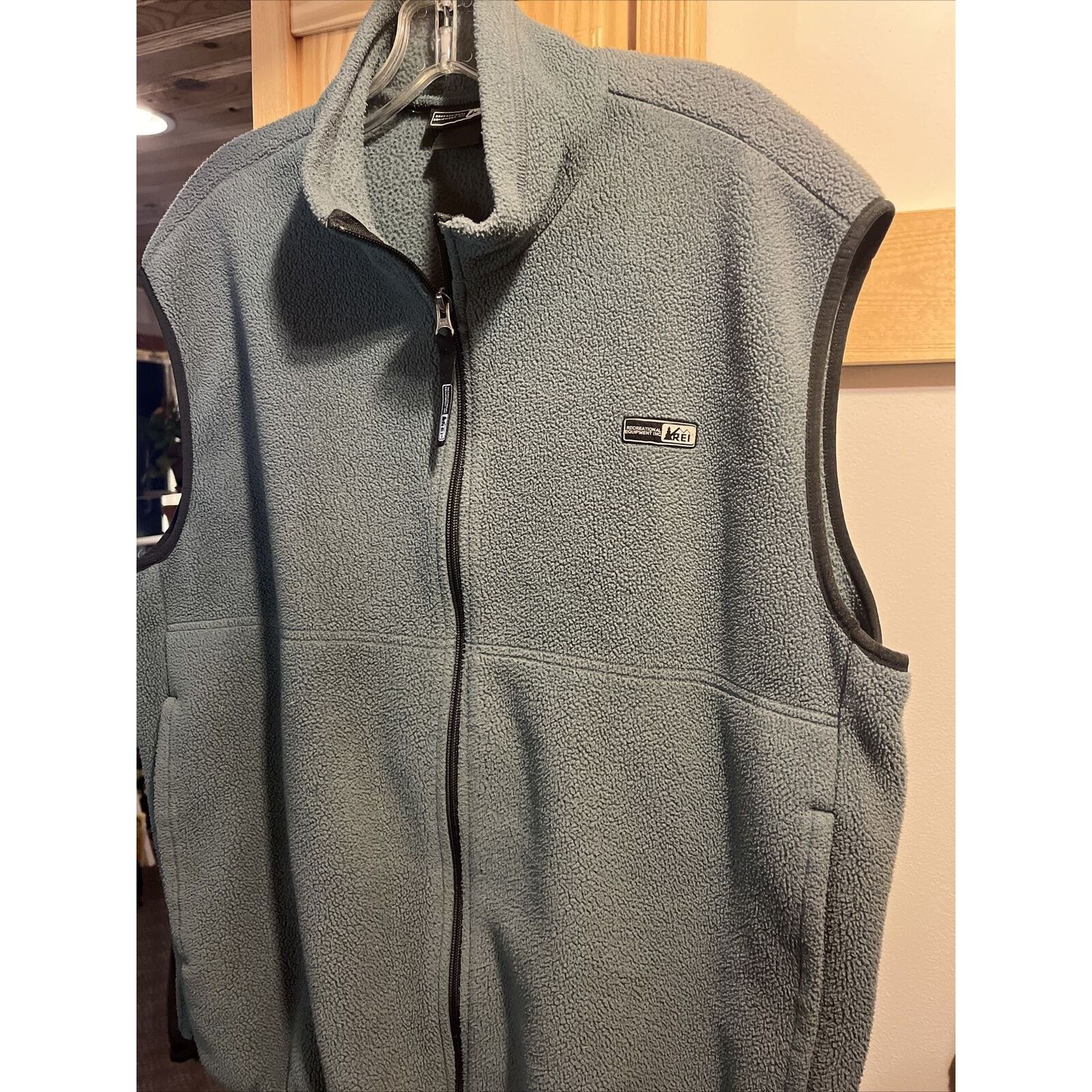 Rei REI Men’s XL Forest Green Polartec Zip Polyester Fleece Vest Size US XL / EU 56 / 4 - 5 Thumbnail