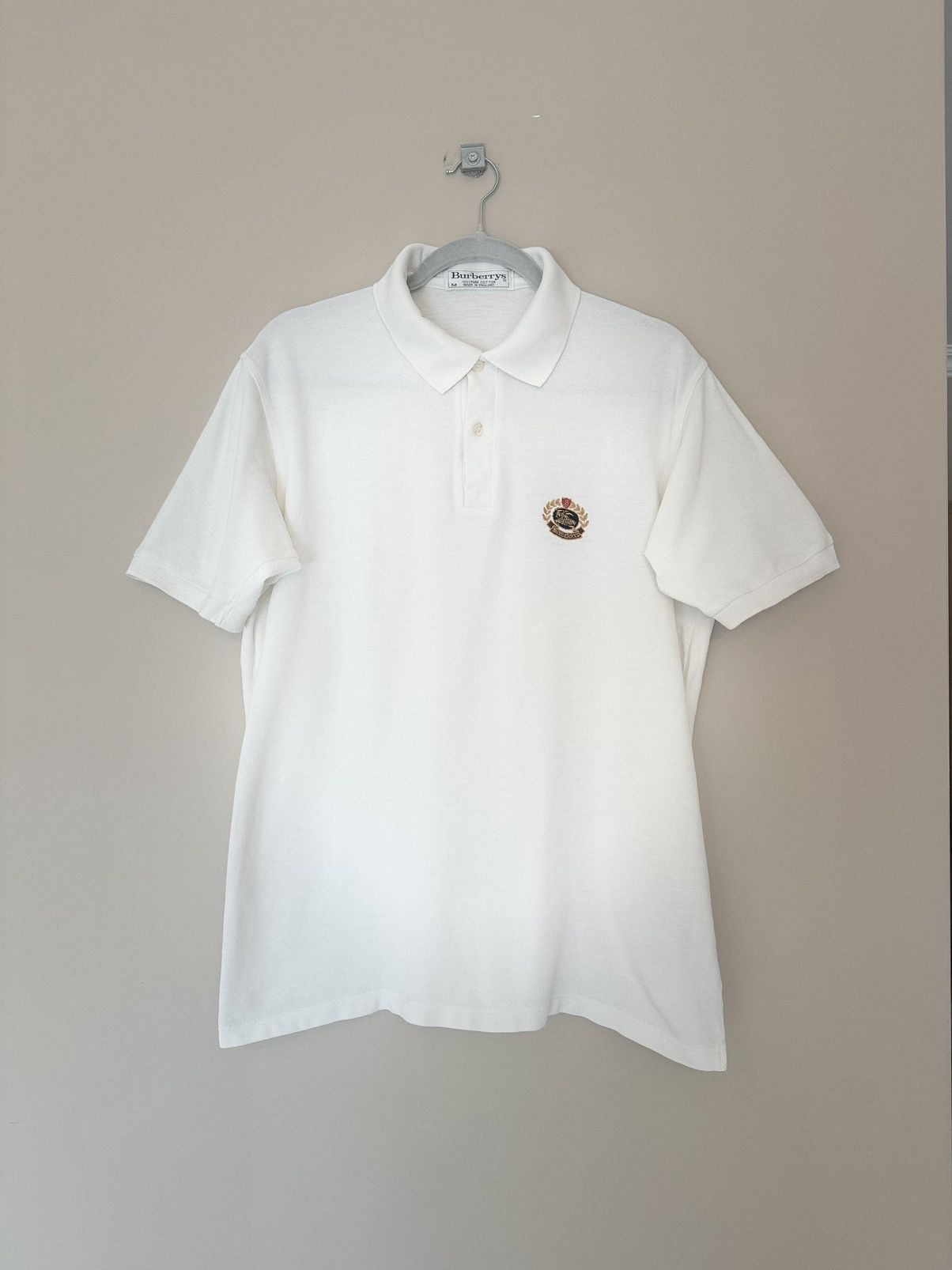 Burberry Burberrys logo classic polo shirt rare red luxury Size US M / EU 48-50 / 2 - 1 Thumbnail