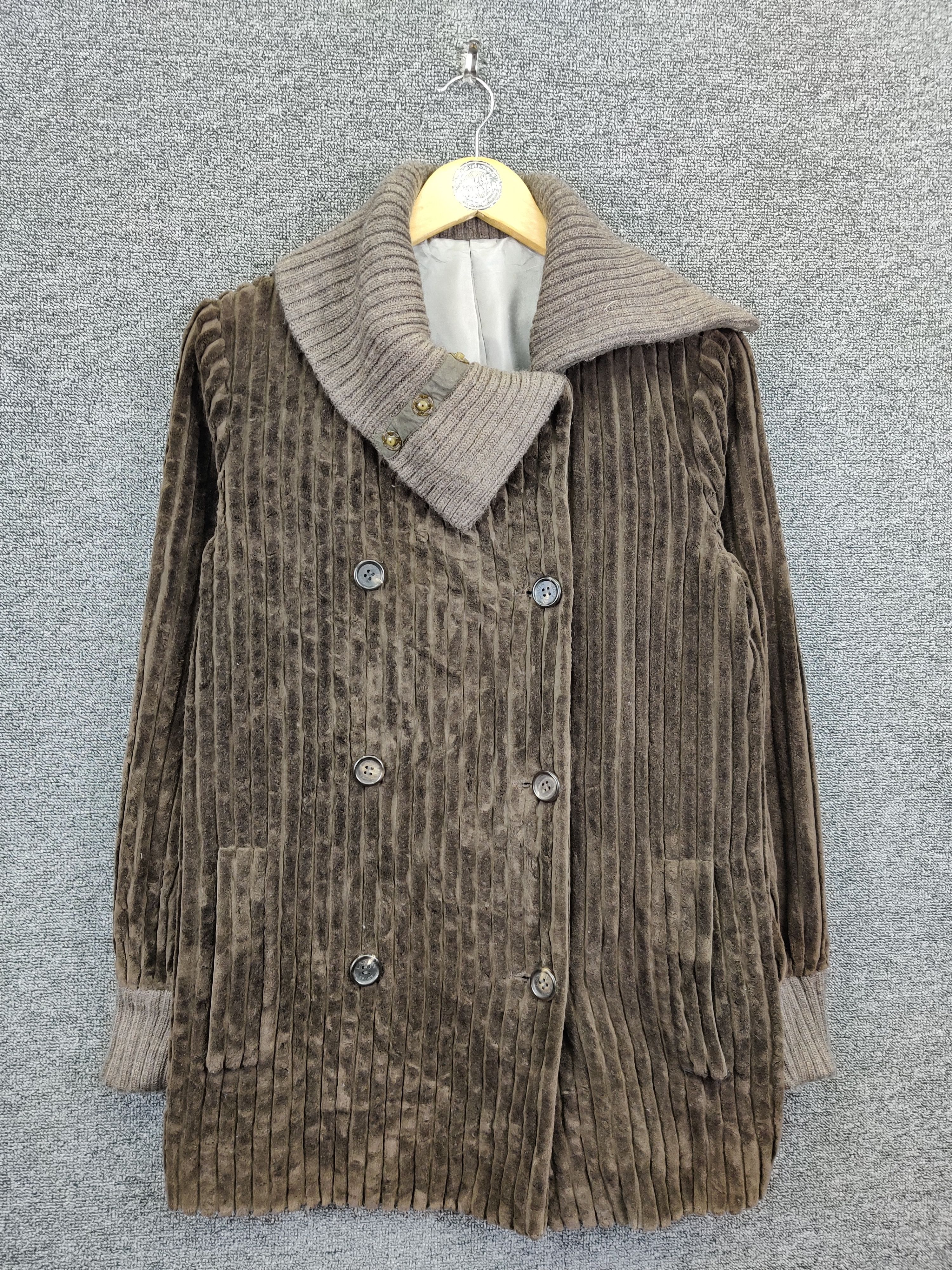Vintage Lanvin Sports Double Breasted Corduroy Coat